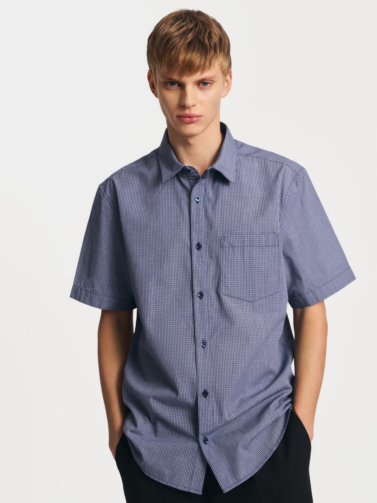 Рубашка с  короткими рукавами