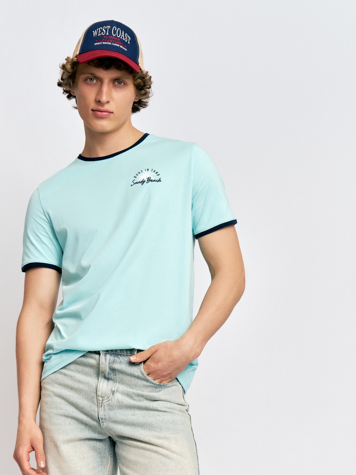 Футболка из хлопка с коротким рукавом