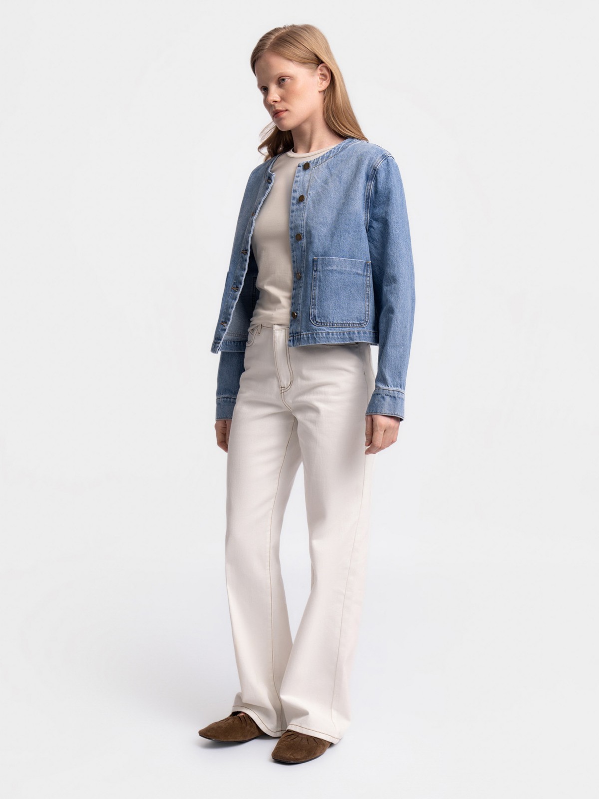 Джинсовая куртка из хлопка