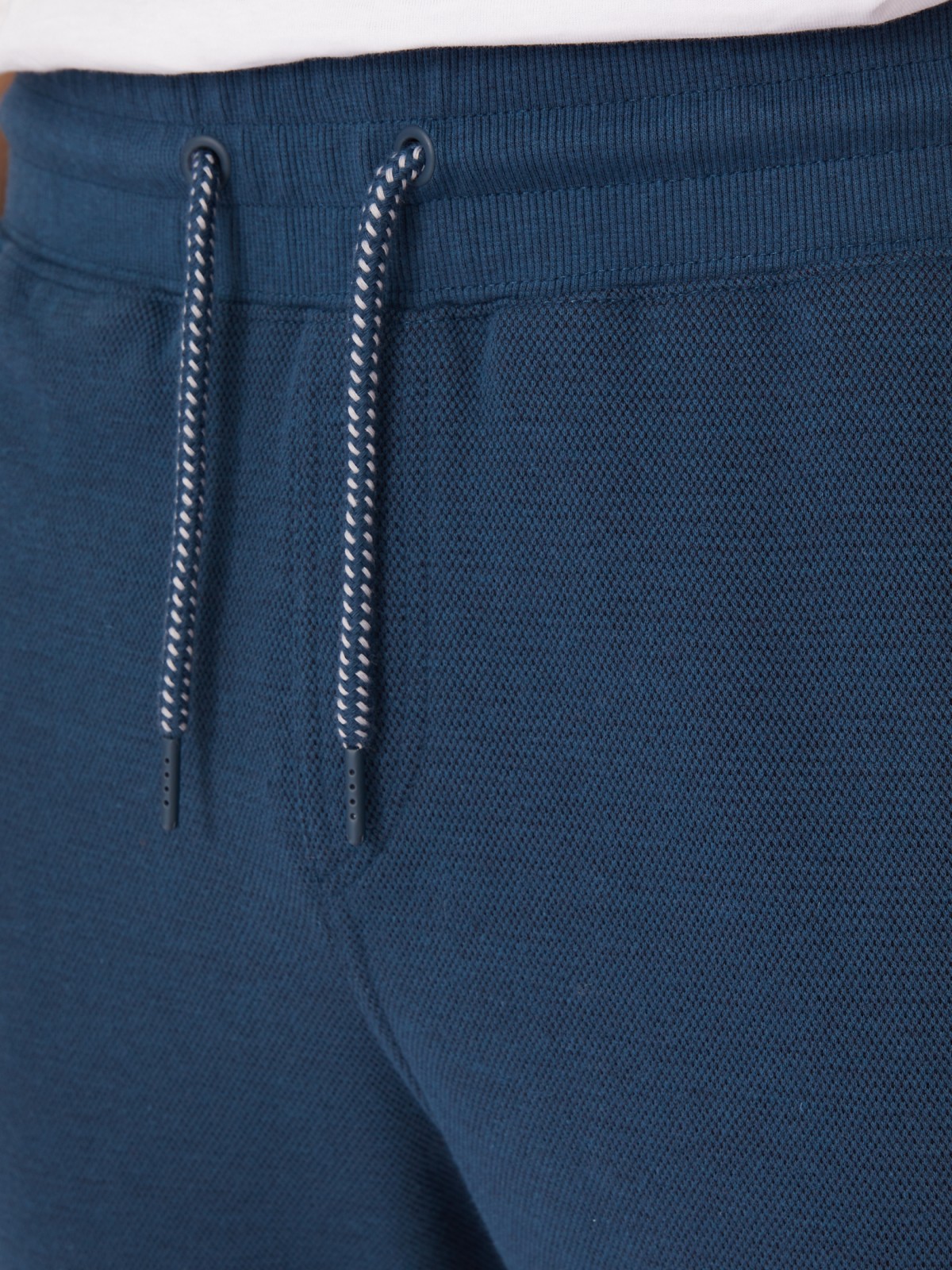 Трикотажные брюки-джоггеры в спортивном стиле zolla 21331762F012, цвет бирюзовый, размер S - фото 4