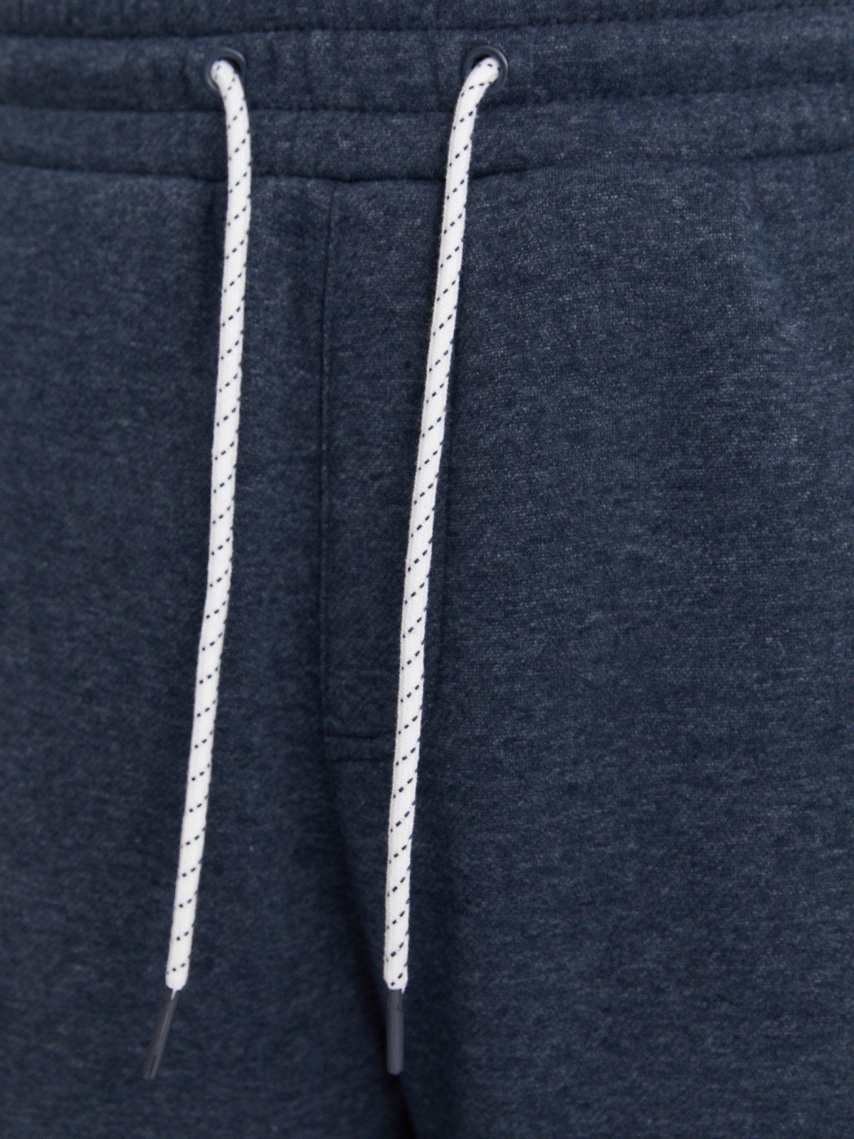 Утеплённые трикотажные брюки-джоггеры в спортивном стиле с лампасами zolla 213337660013, цвет голубой, размер L - фото 4
