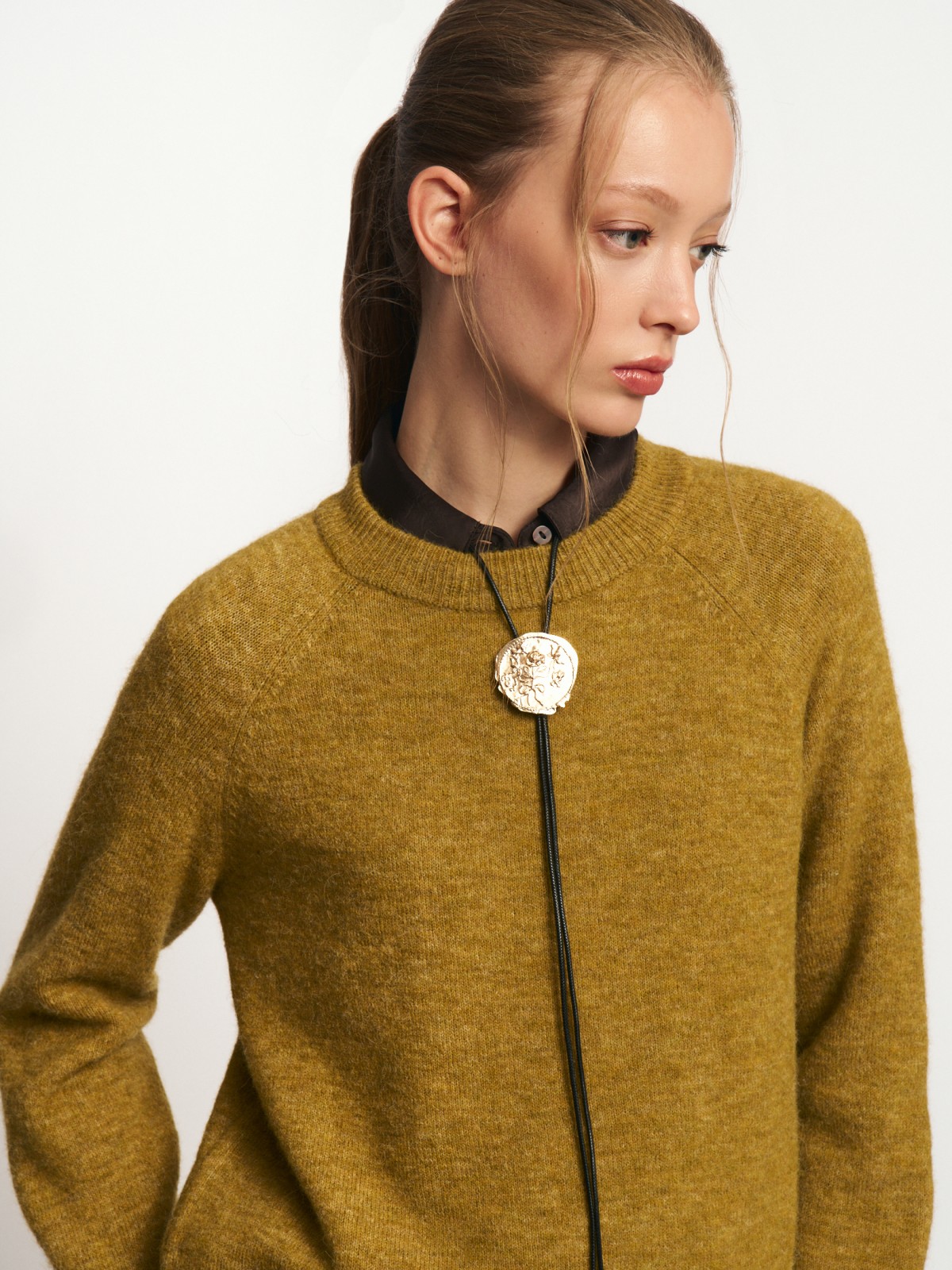 Вязаный джемпер с шерстью