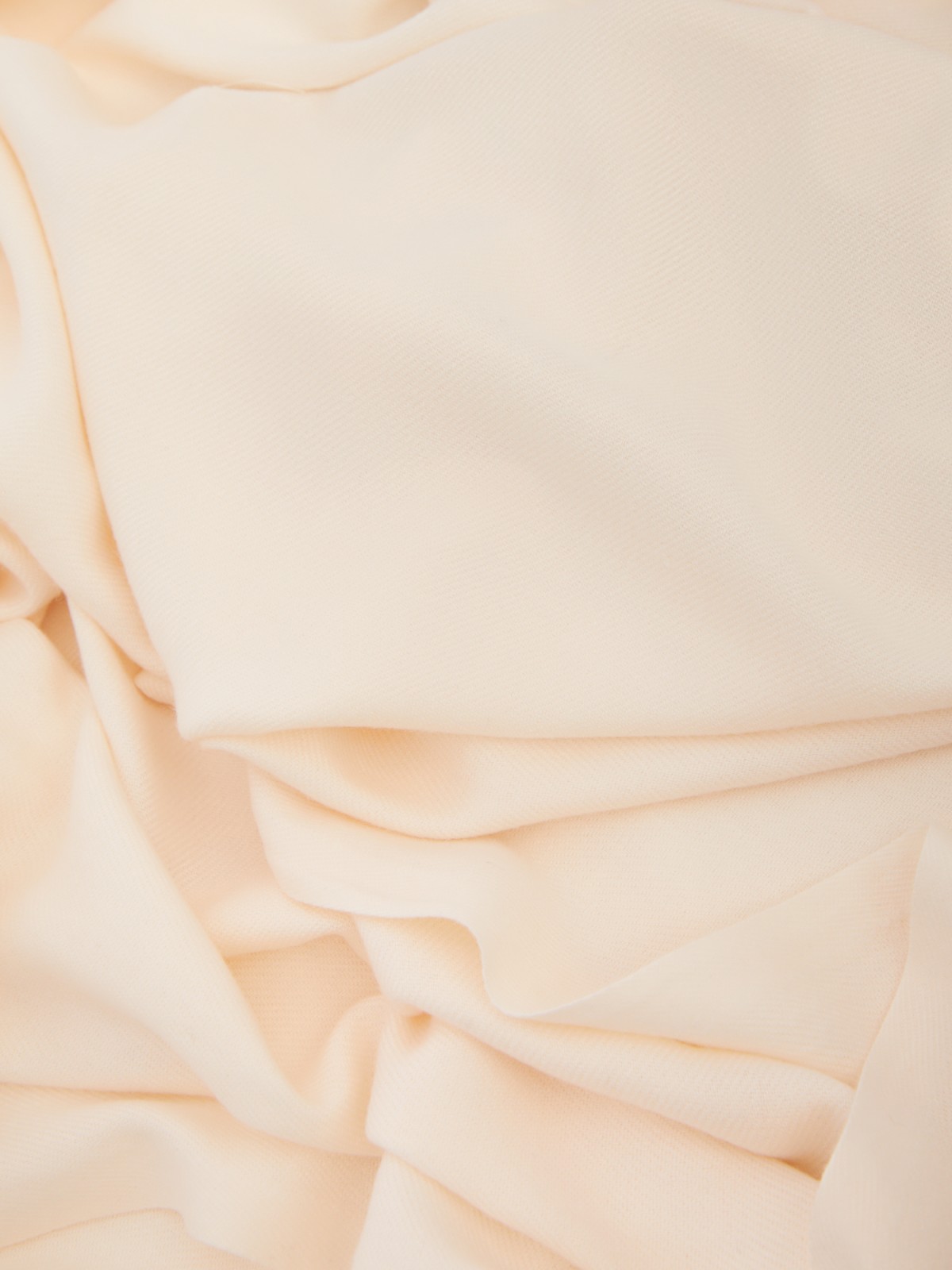 Тканевый шарф с длинной бахромой zolla 023339159085, цвет молоко, размер No_size - фото 2