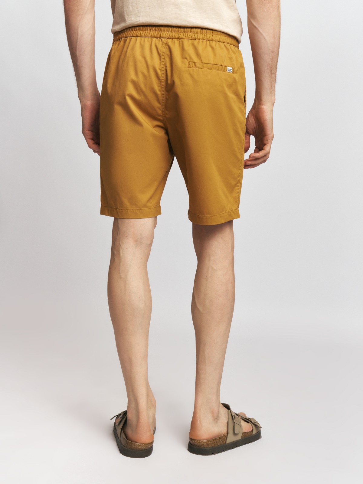 Удлинённые шорты на резинке из хлопка