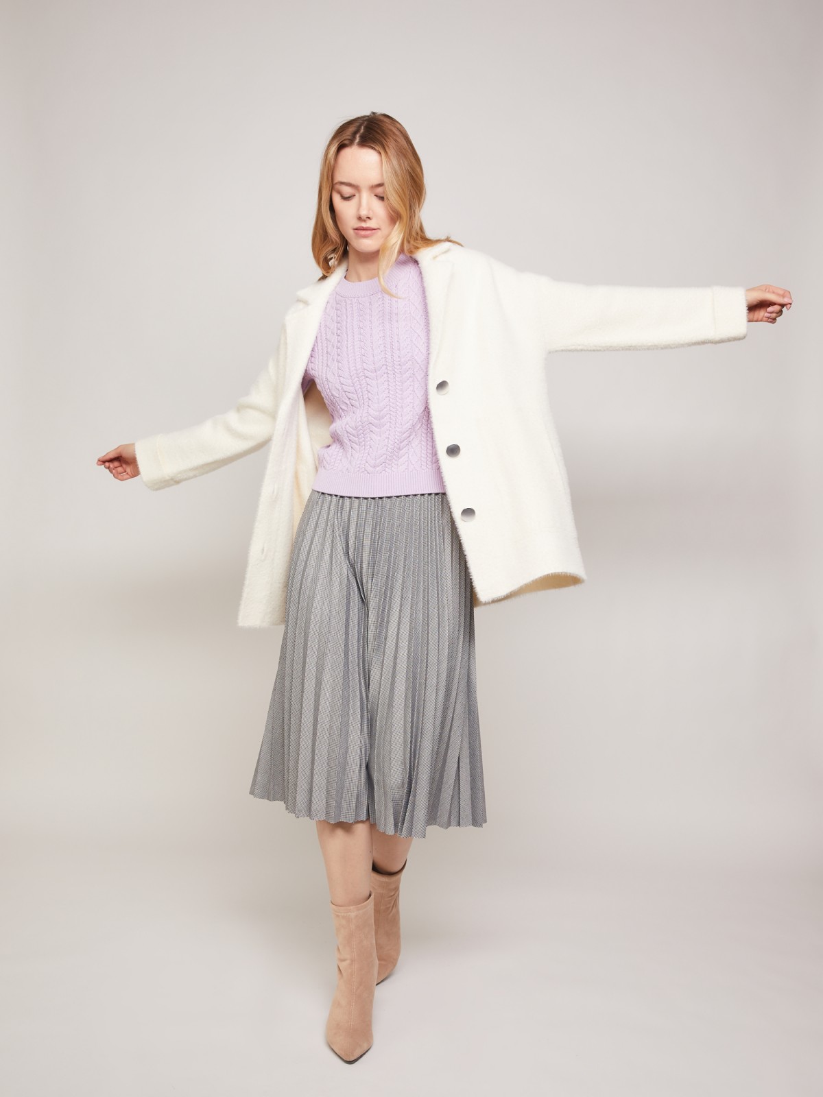 Тёплый пушистый кардиган