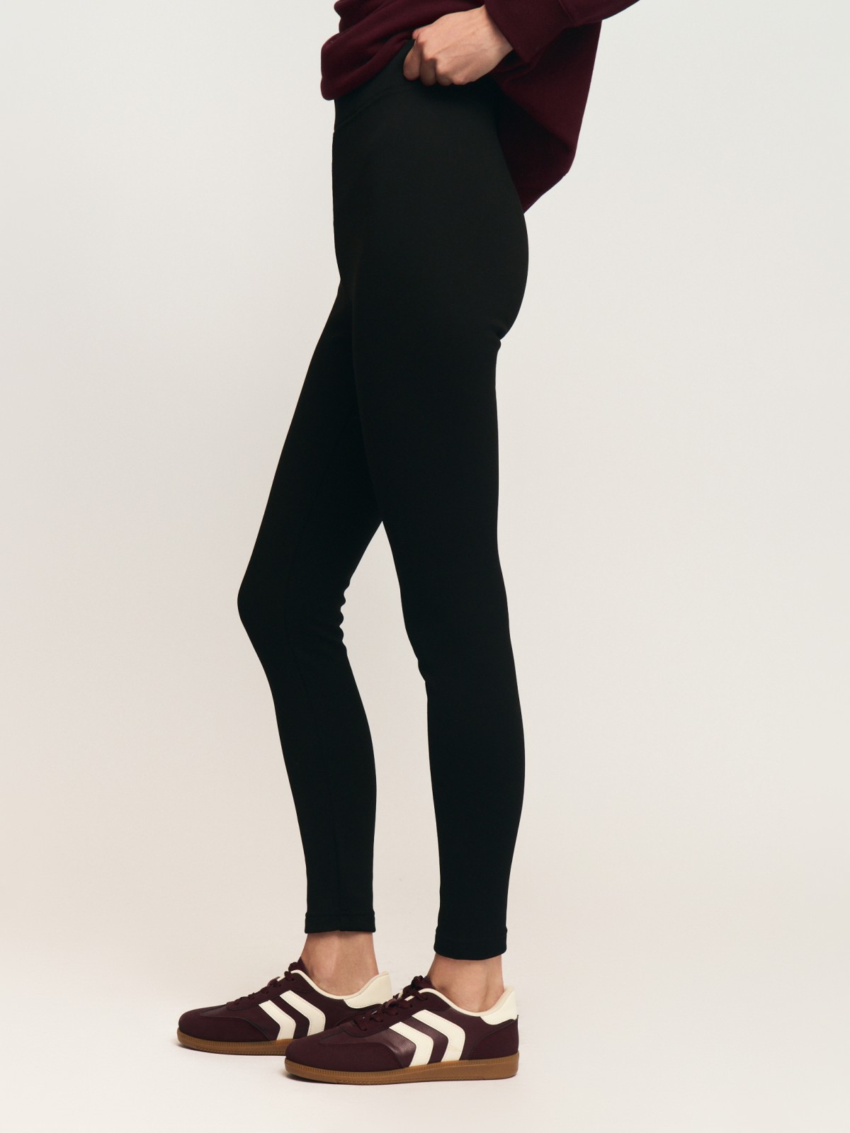 Утеплённые легинсы с начёсом