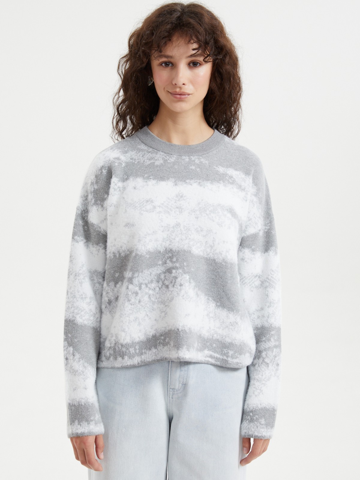 Трикотажный джемпер с узором