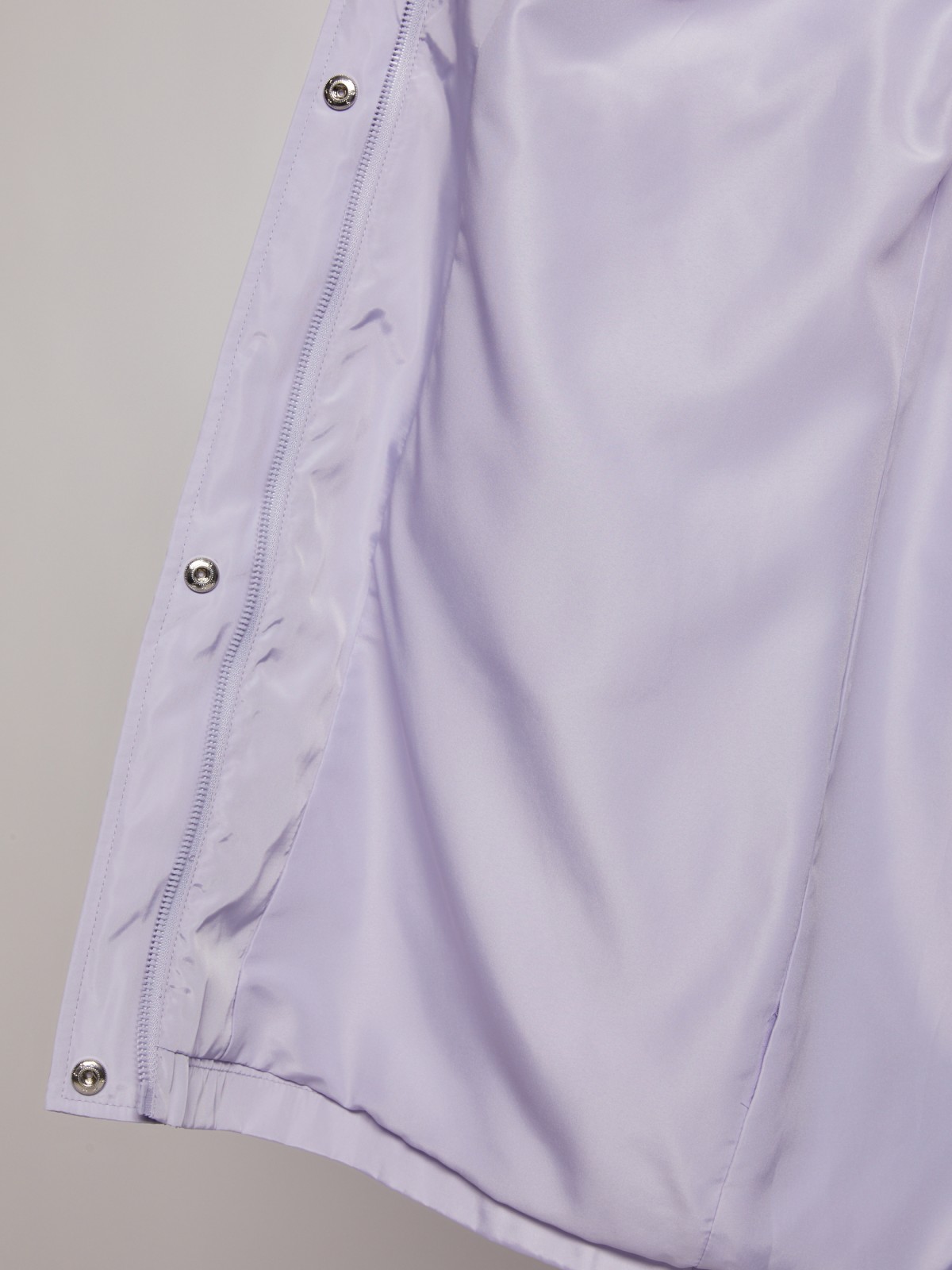 Куртка-парка с капюшоном zolla 02321570L024, цвет лиловый, размер XS - фото 6