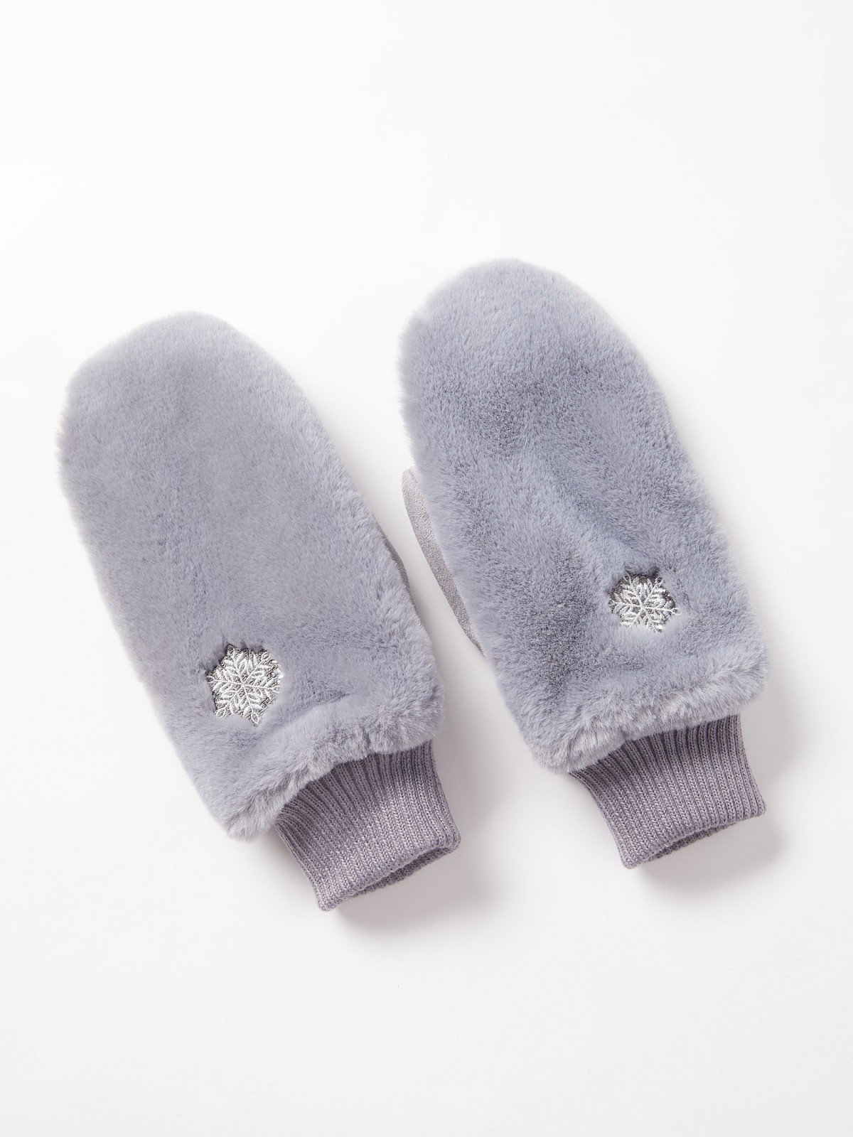 Варежки с искусственным мехом