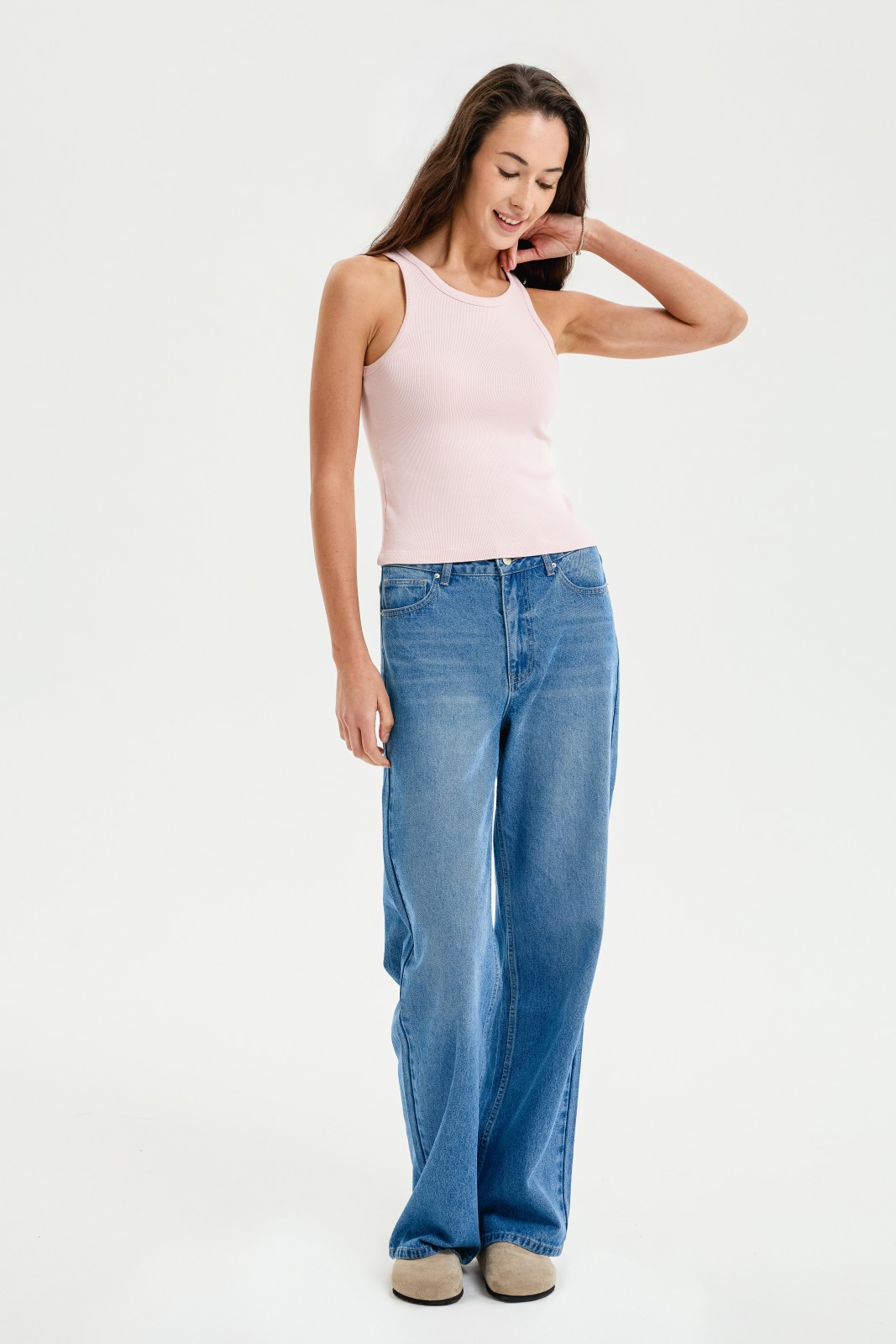 Майка из хлопка без рукавов