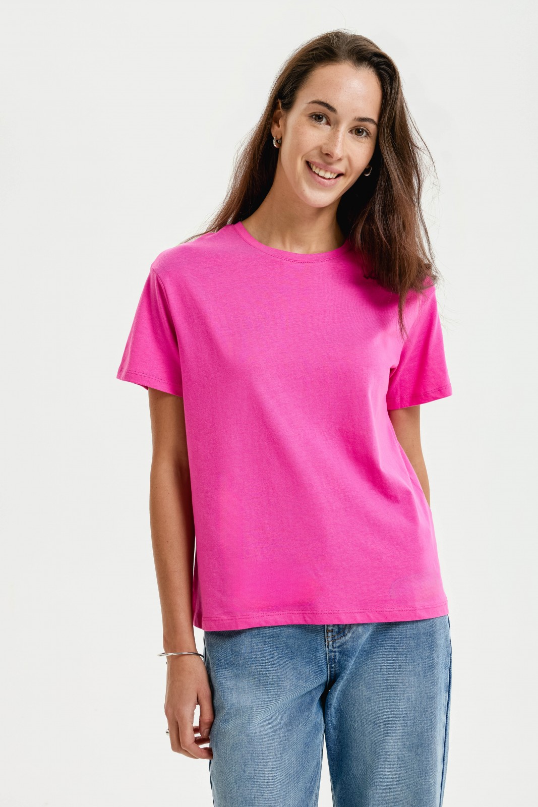 Футболка из хлопка однотонная