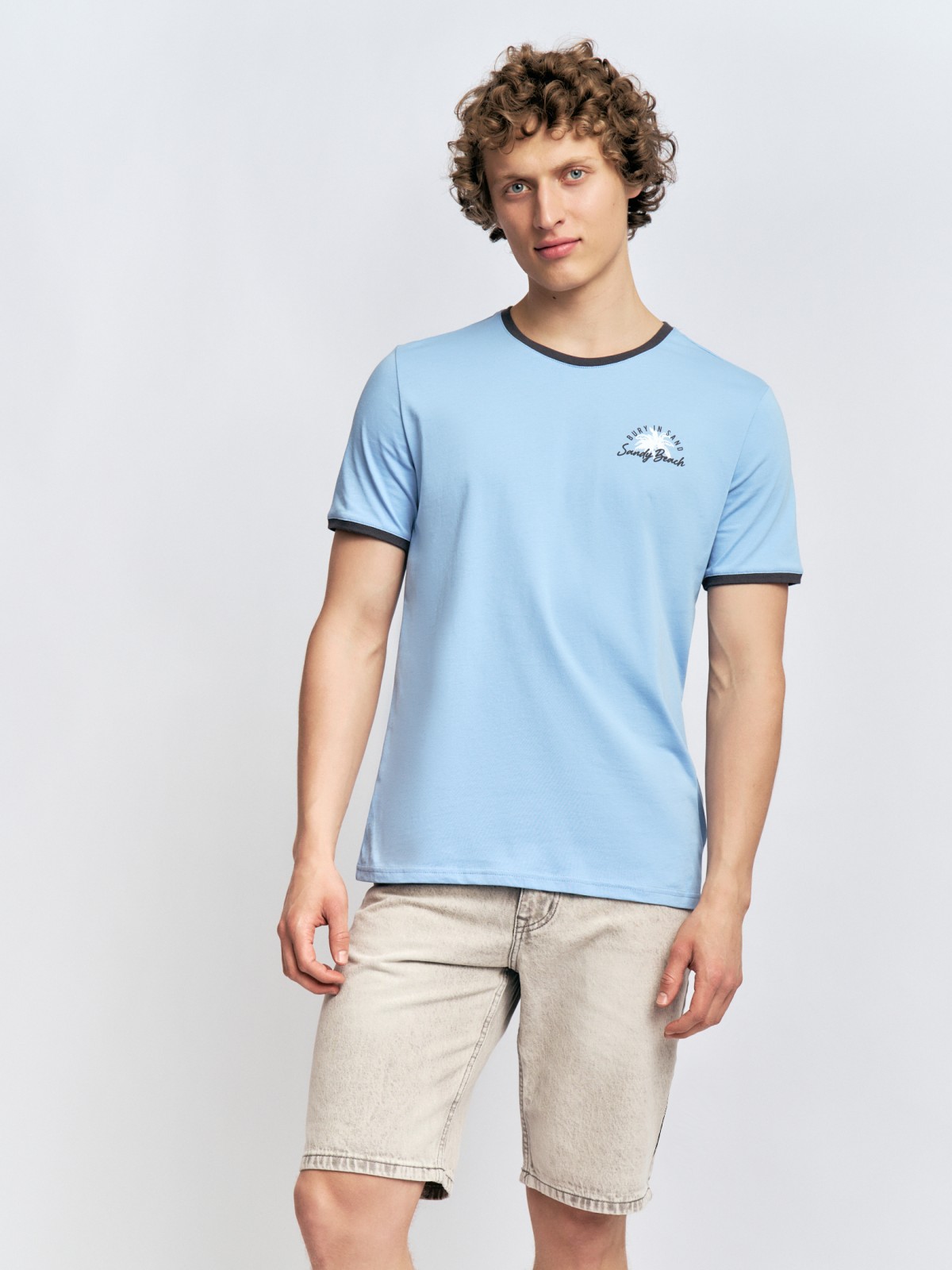 Футболка из хлопка с коротким рукавом