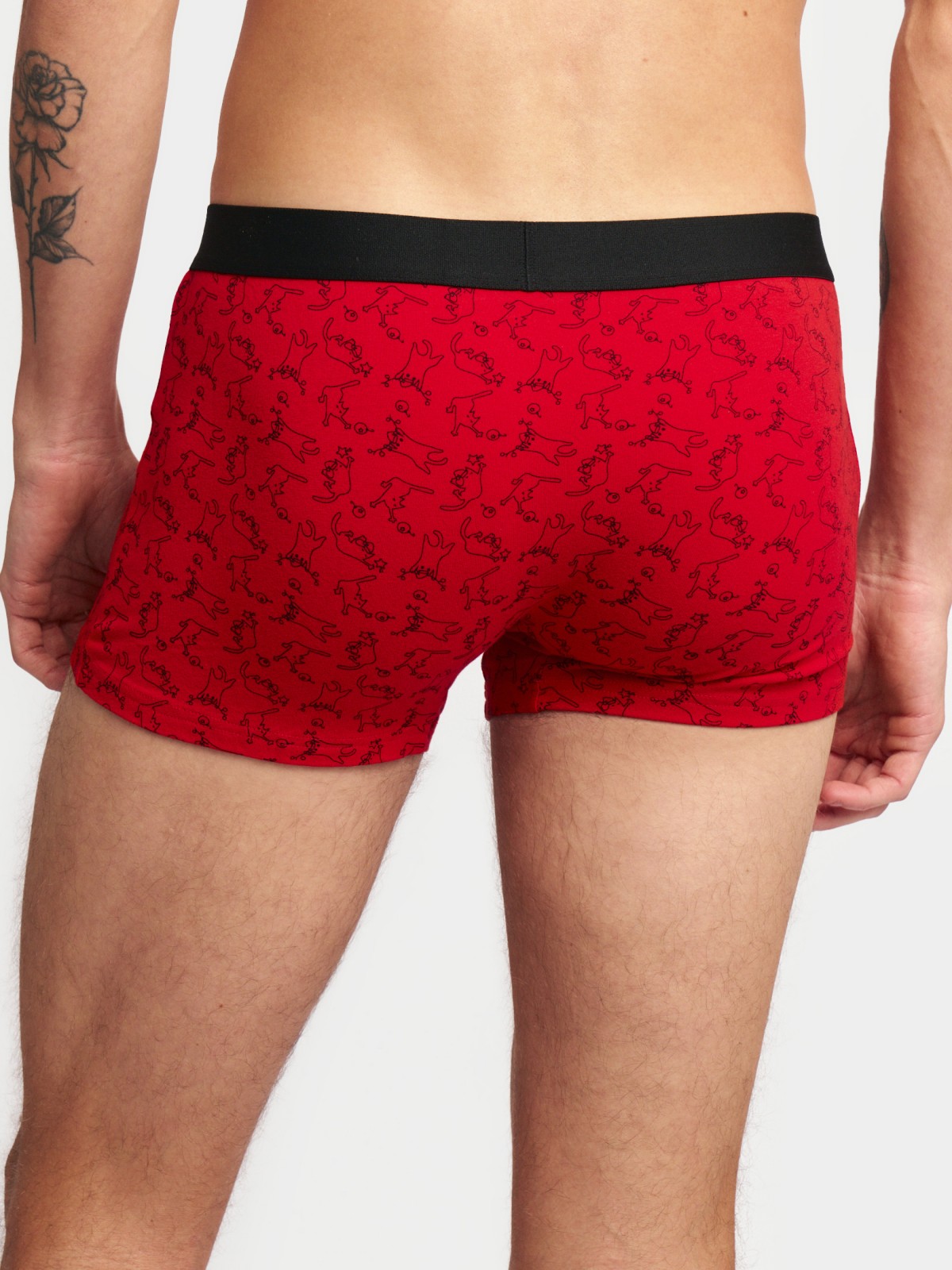 Набор трусов с новогодним узором (3 шт. в комплекте)