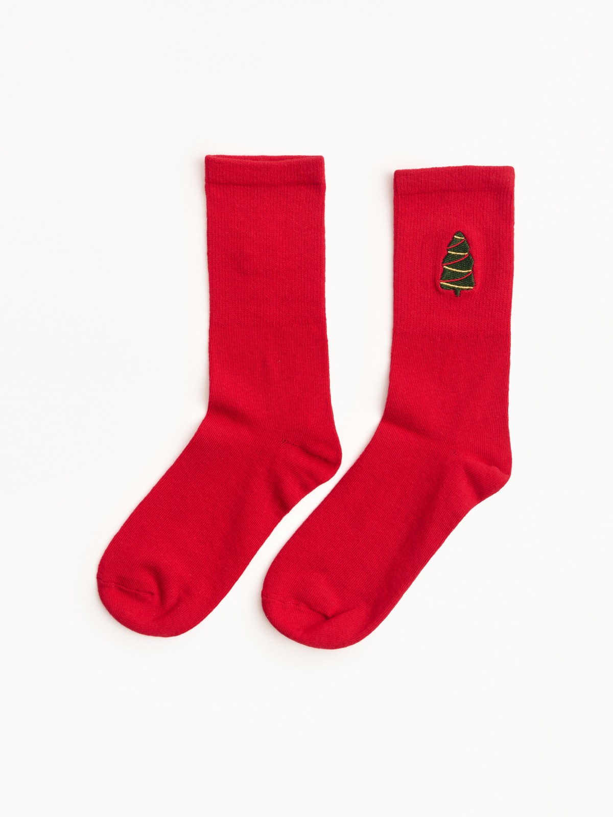 Носки с новогодним рисунком