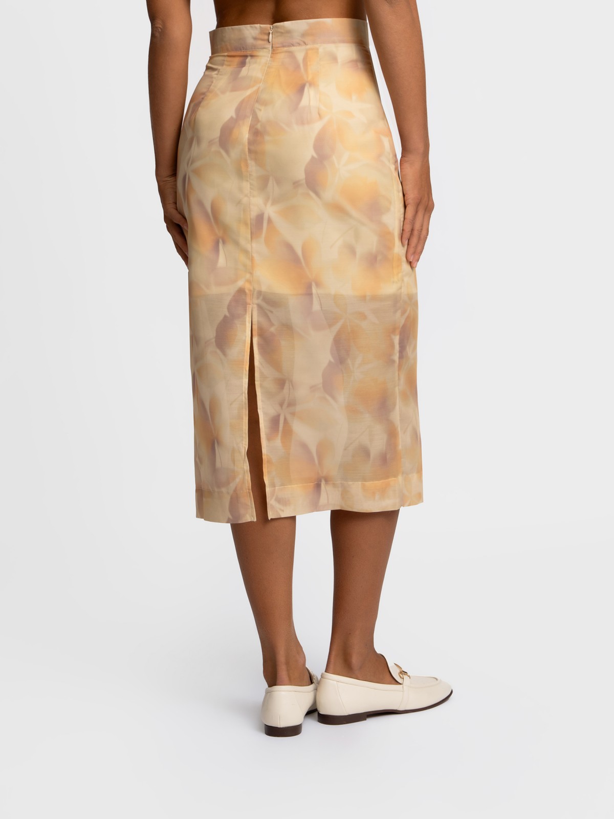 Юбка миди с принтом