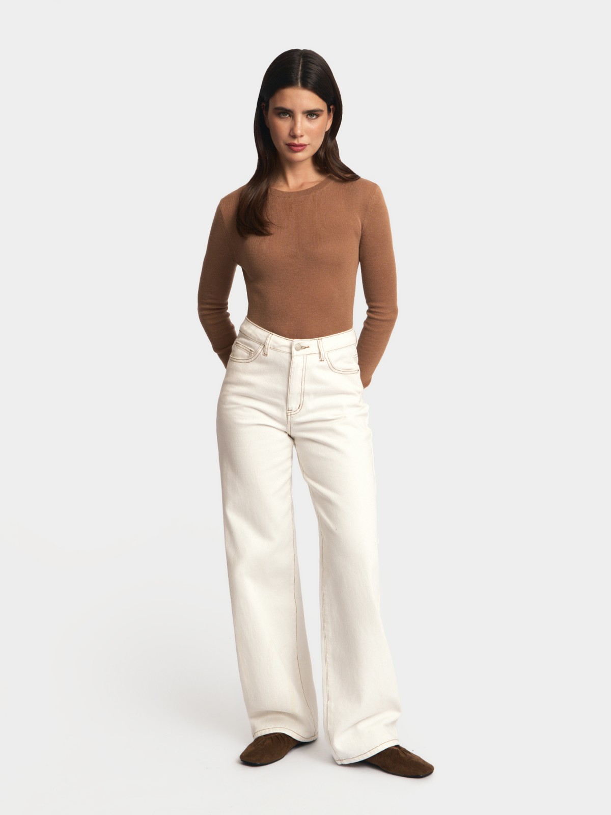 Вязаный лонгслив