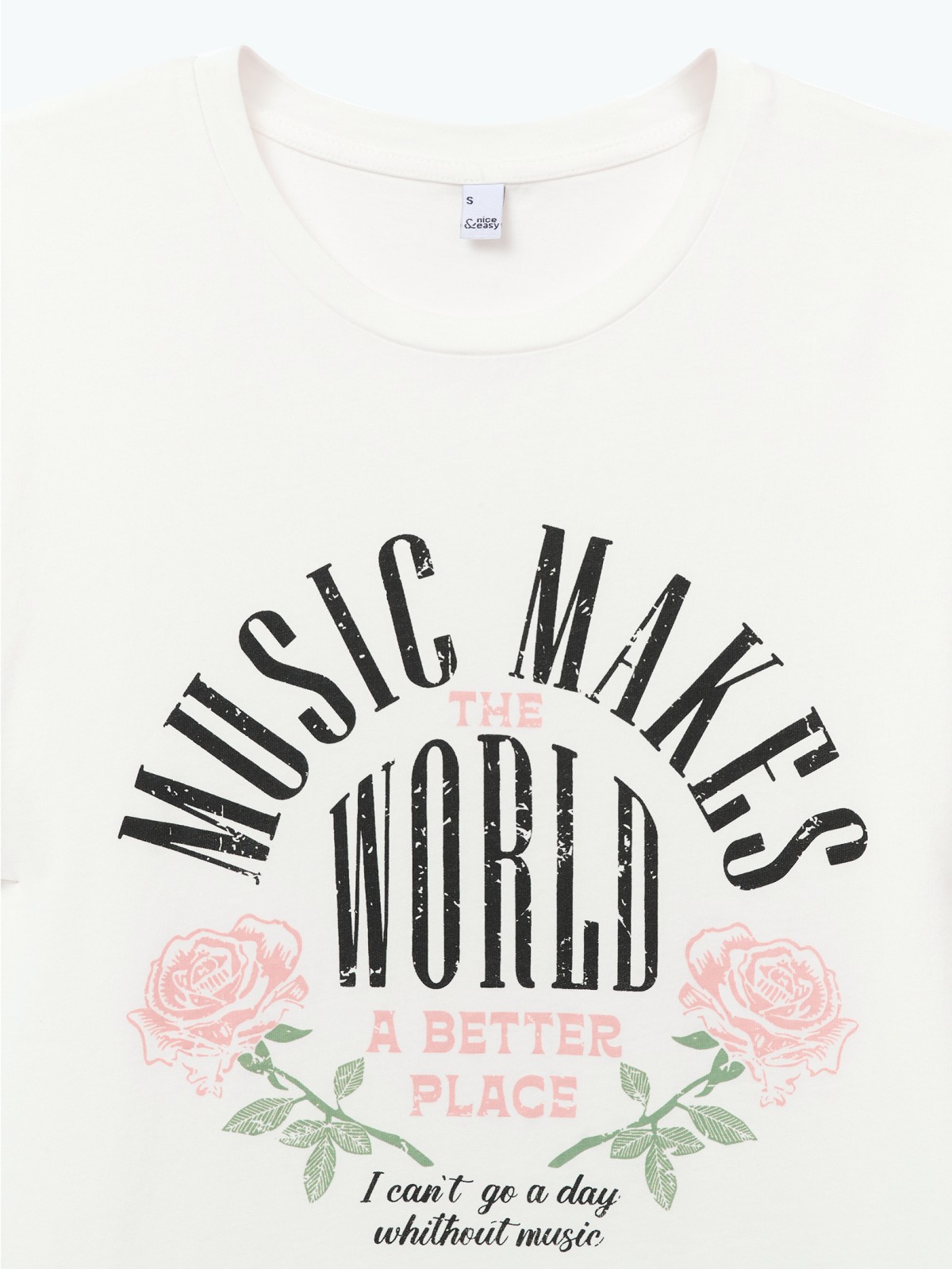 Футболка из хлопка с надписью