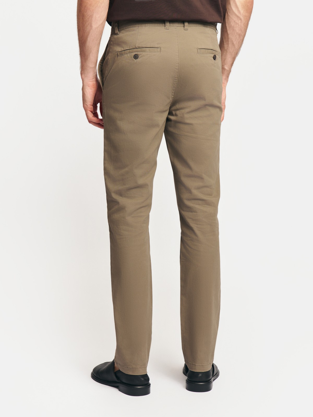 Брюки силуэта Slim из хлопка