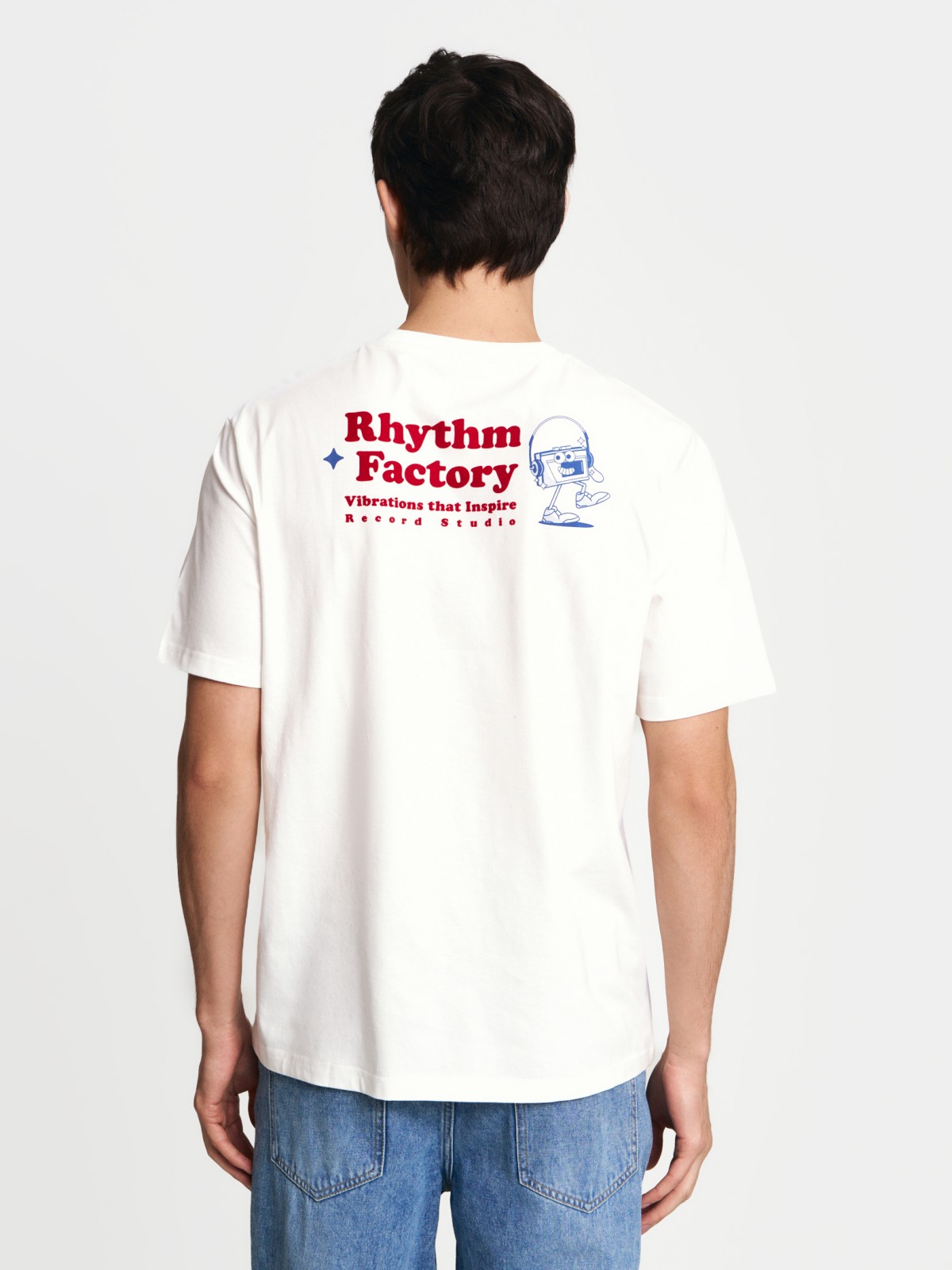 Футболка из хлопка с принтом