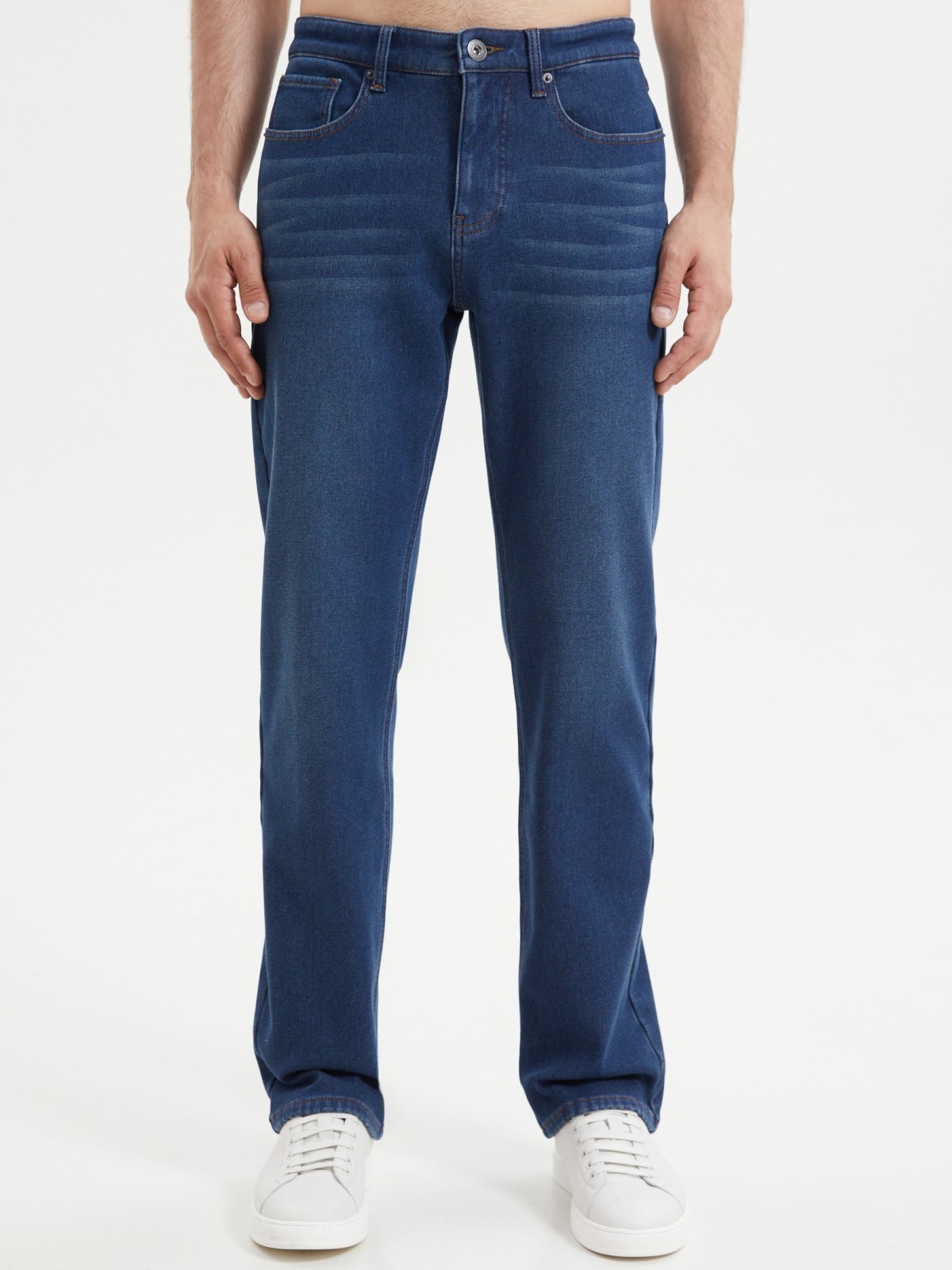 Утеплённые джинсы Regular с флисом