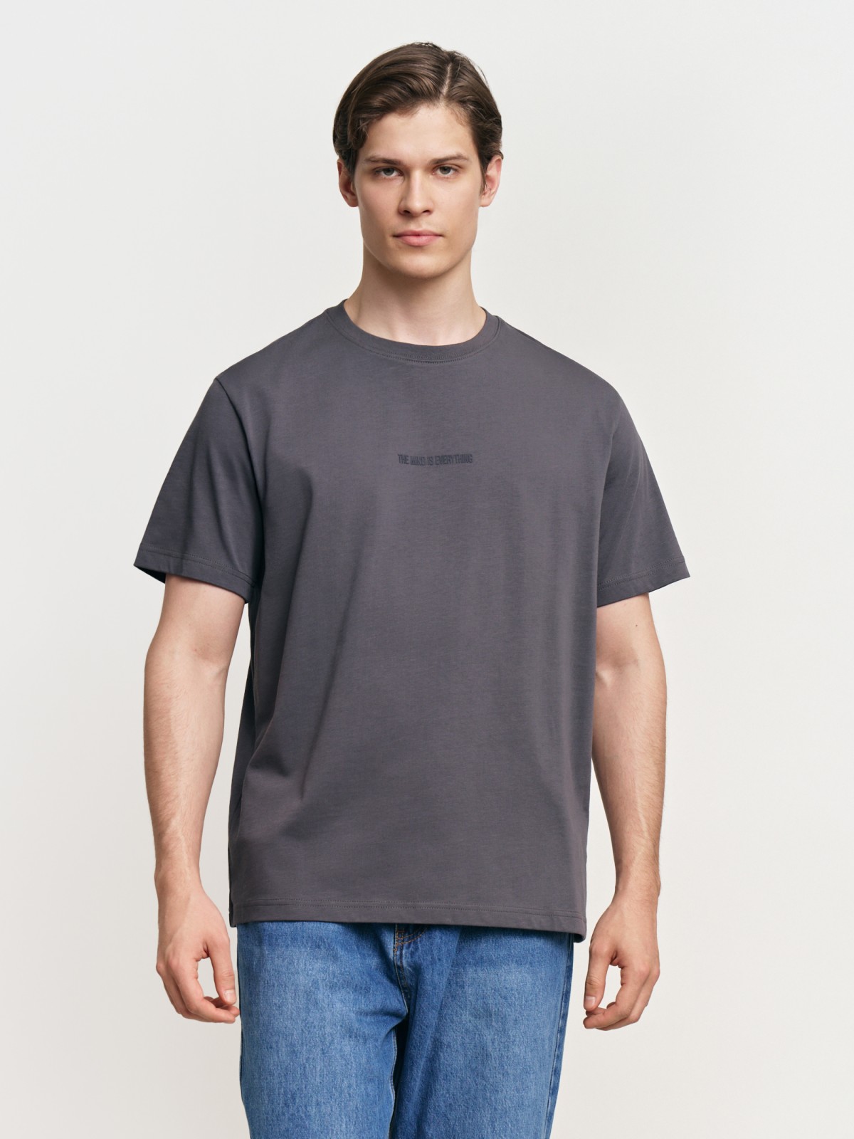 Футболка из хлопка с надписью