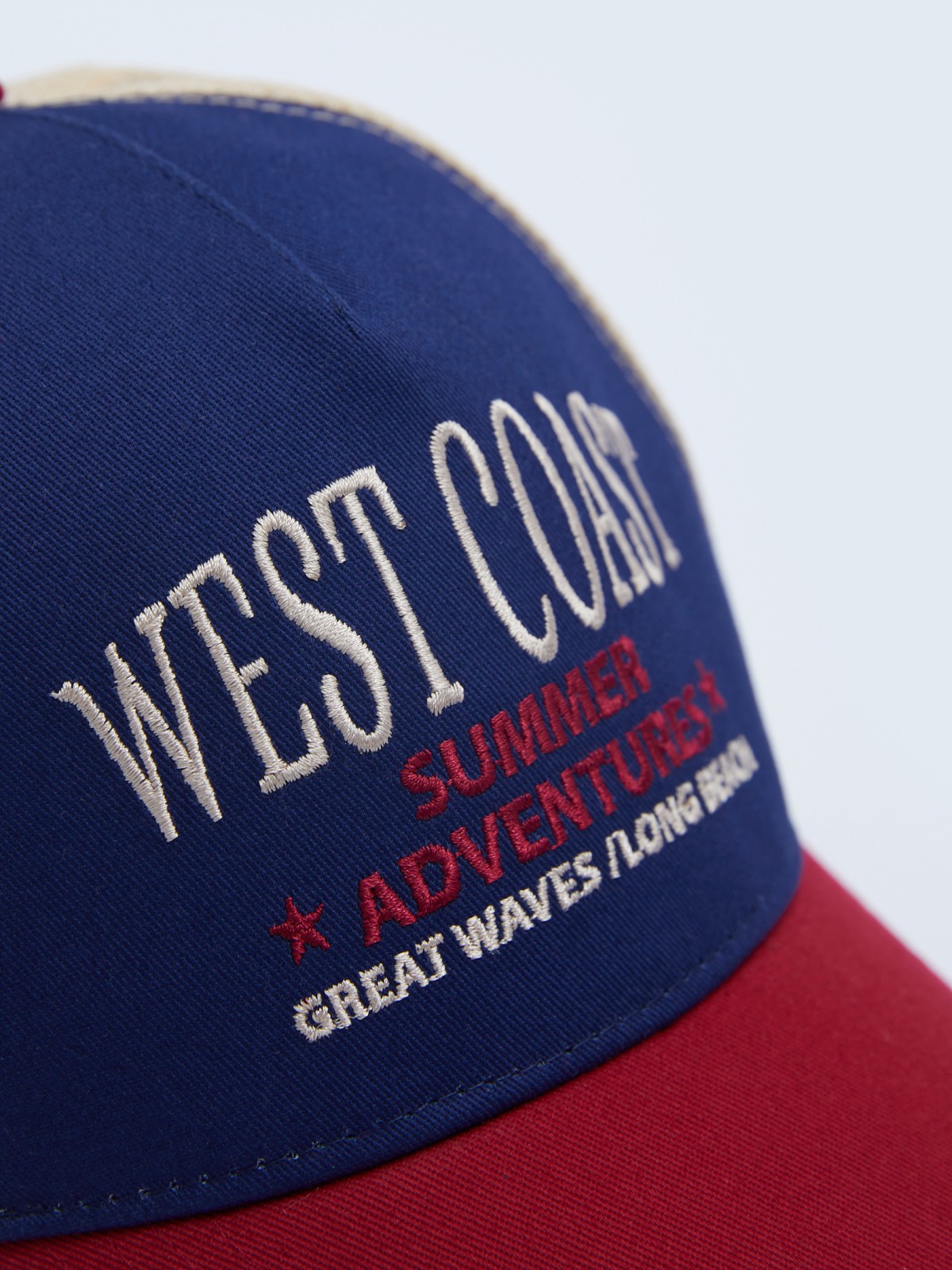 Кепка-тракер из хлопка с сеткой