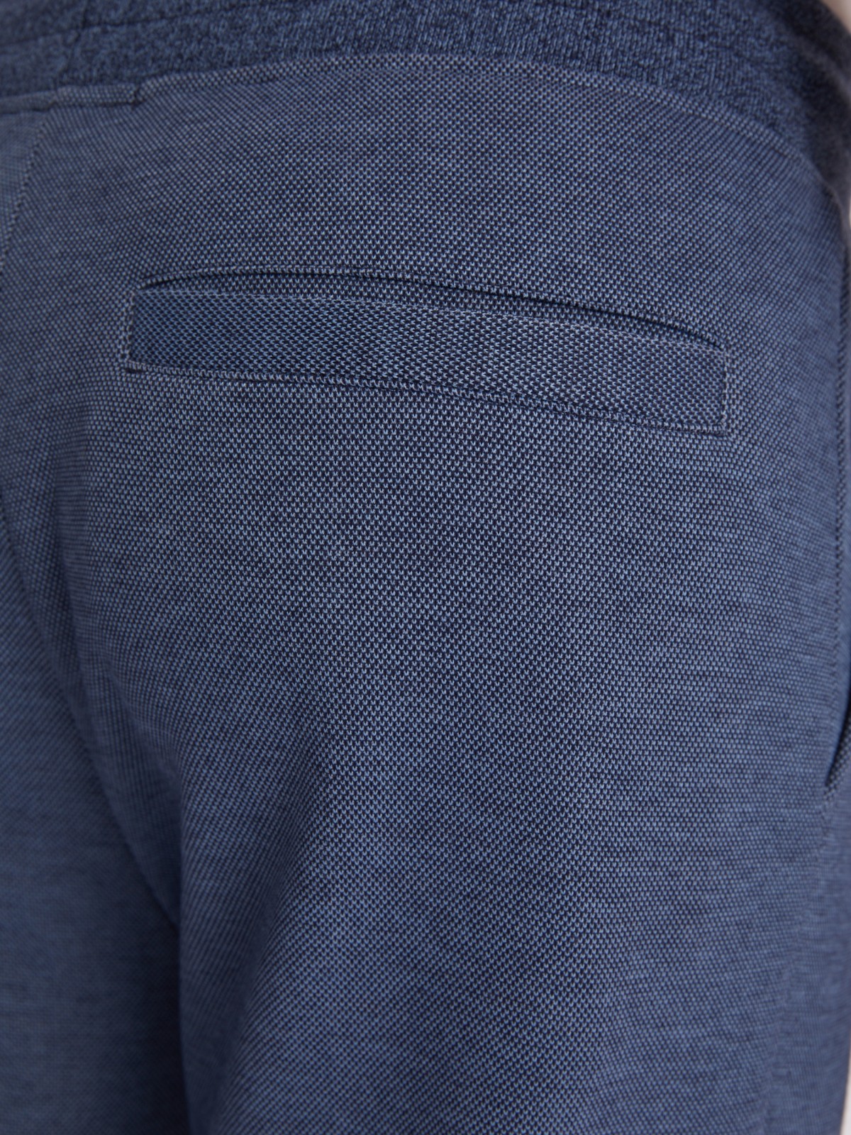 Трикотажные брюки-джоггеры в спортивном стиле zolla 213317604053, цвет голубой, размер S - фото 6