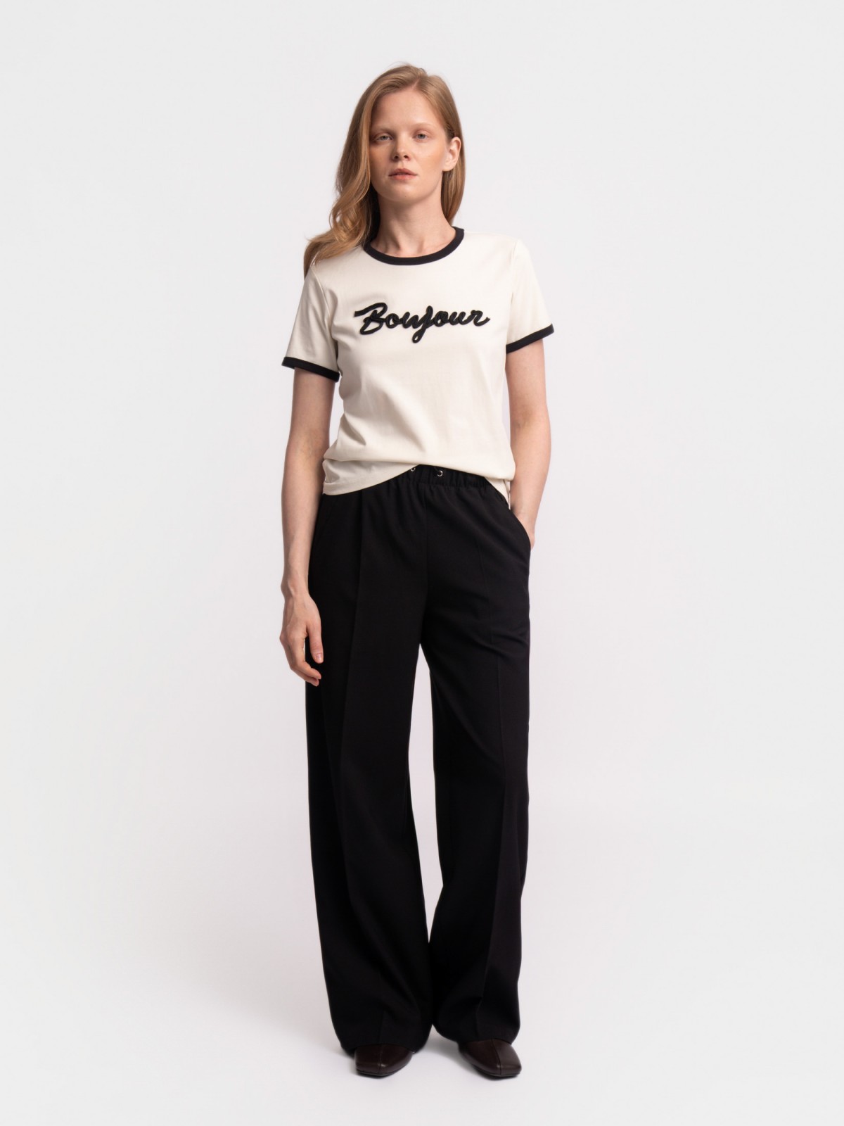 Футболка из хлопка с надписью