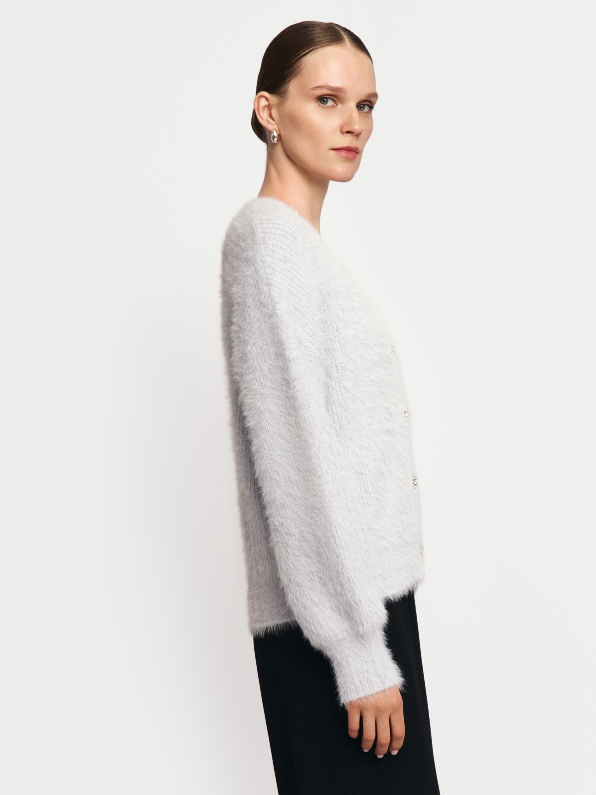 Вязаный кардиган на пуговицах