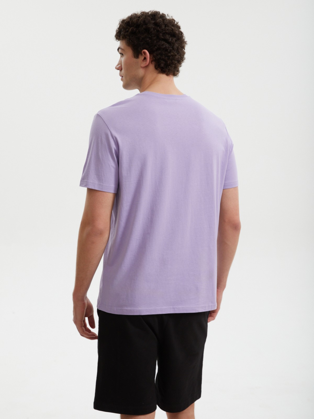 Футболка из хлопка с принтом