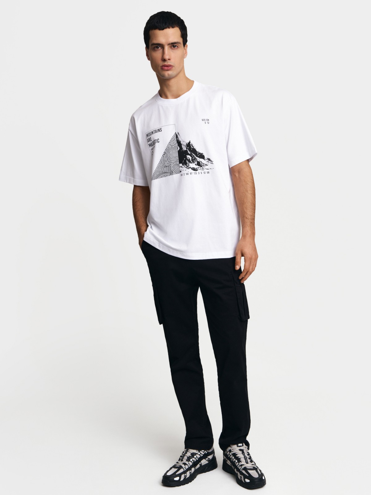 Футболка из хлопка с принтом