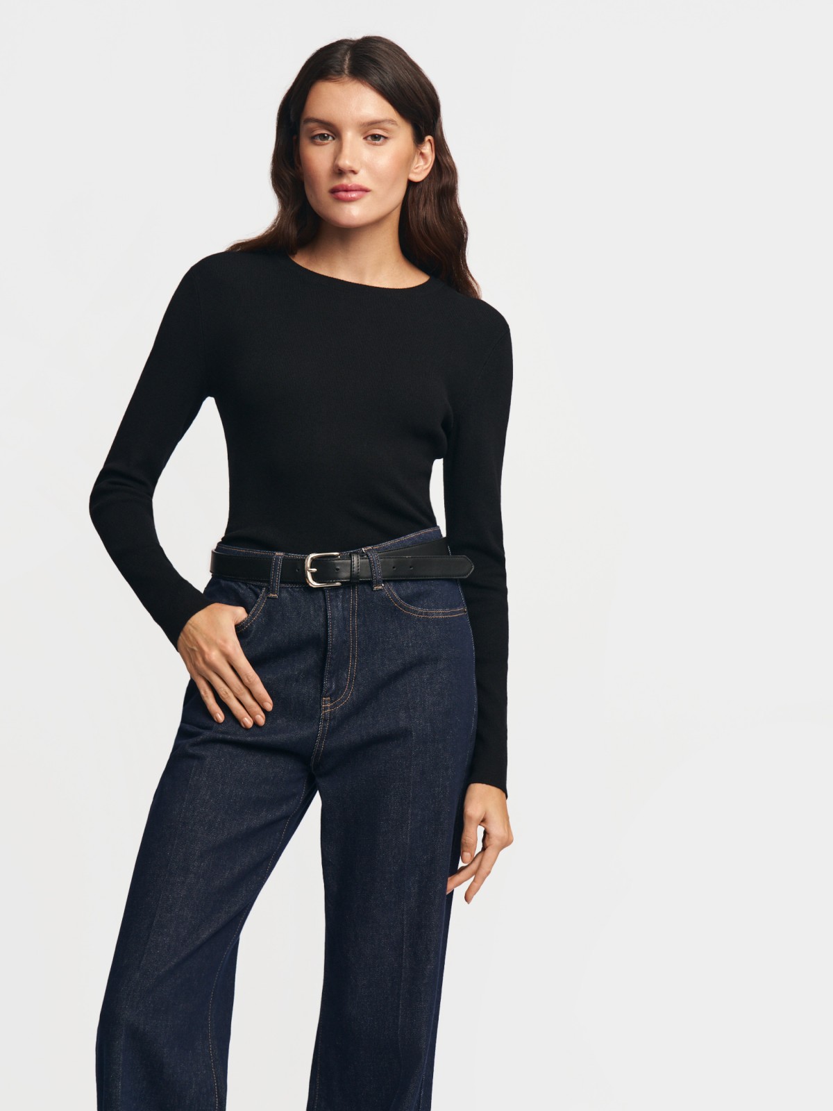 Трикотажный лонгслив 1599₽