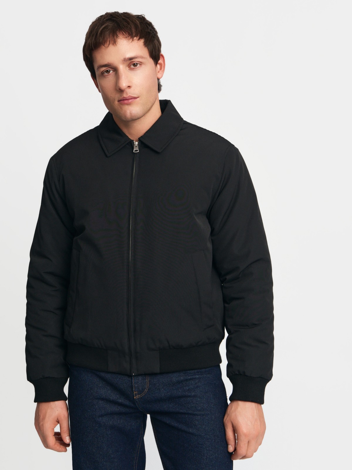 Тёплая куртка-бомбер на синтепоне