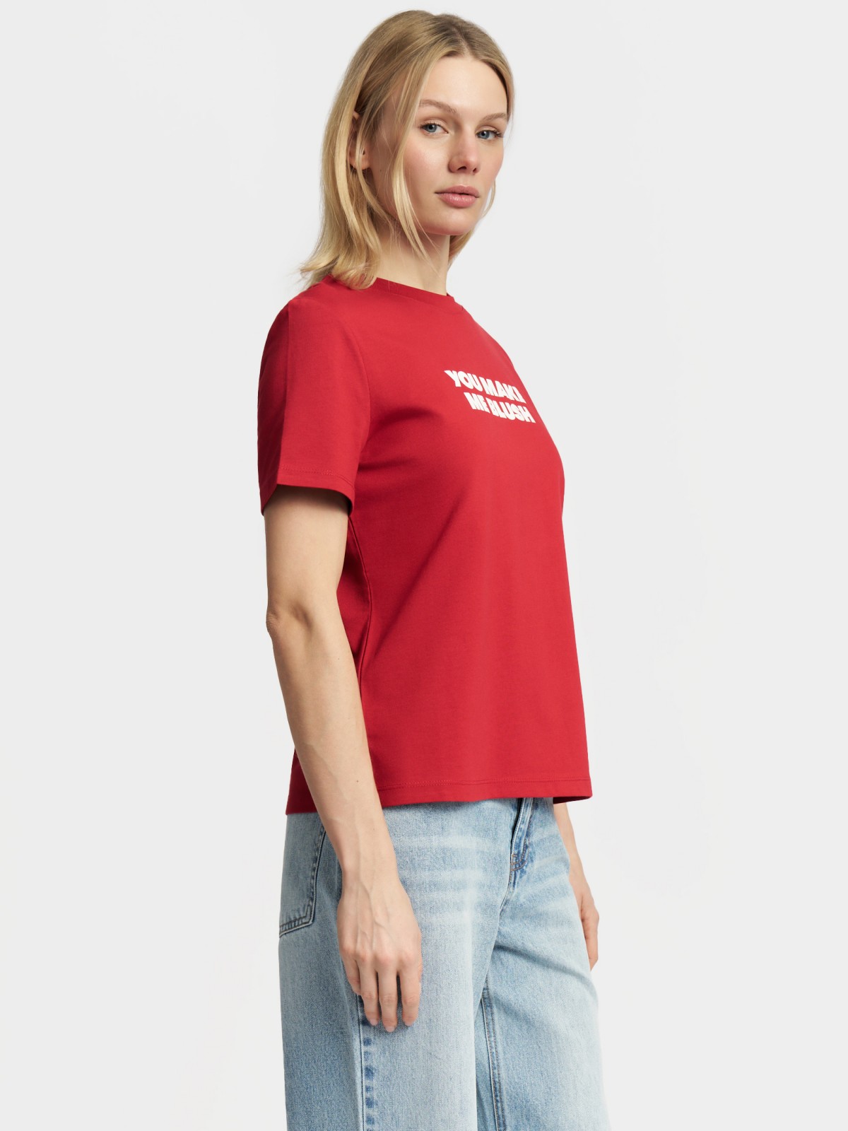 Футболка из хлопка с надписью