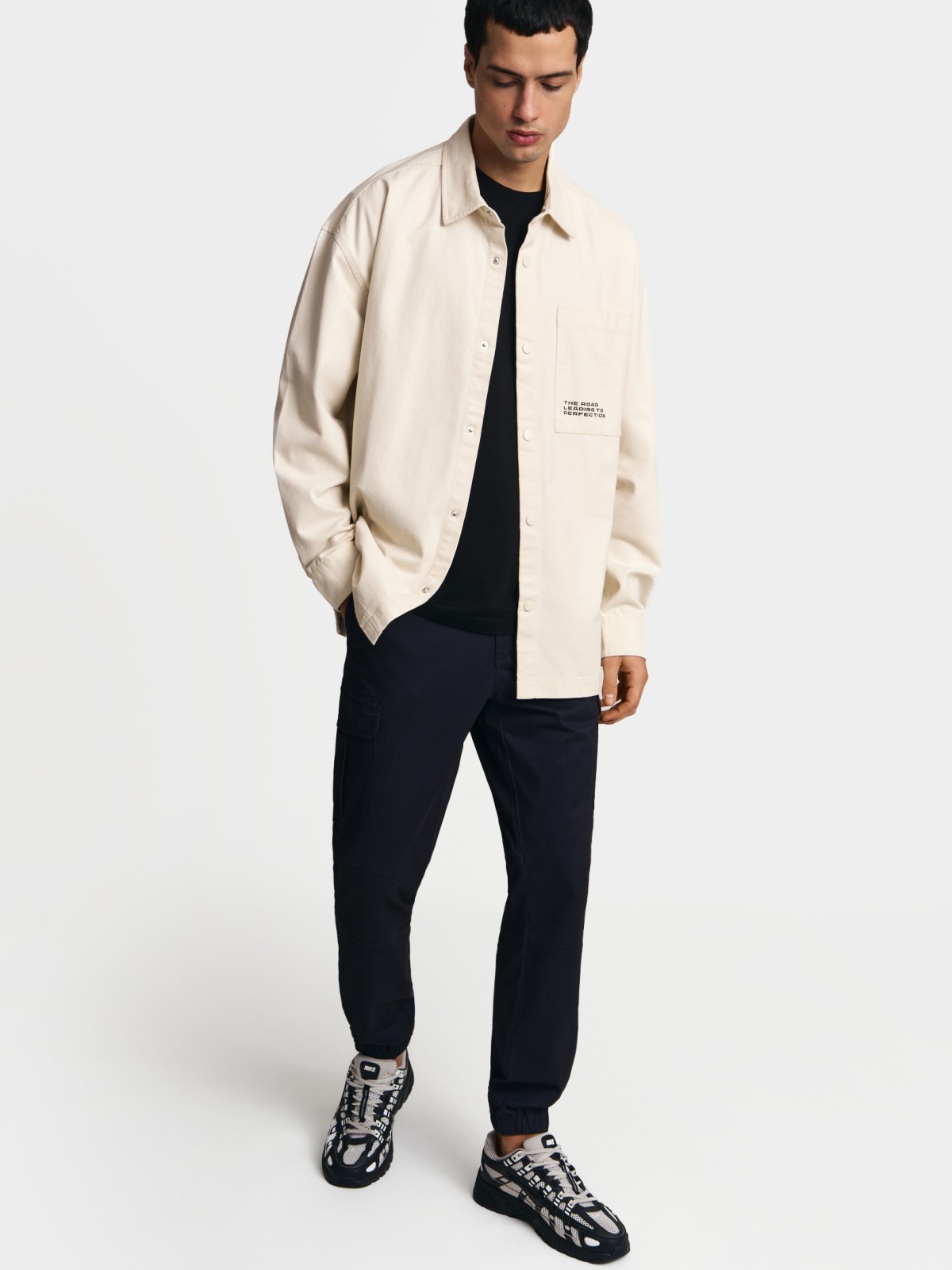 Куртка-рубашка из хлопка с принтом