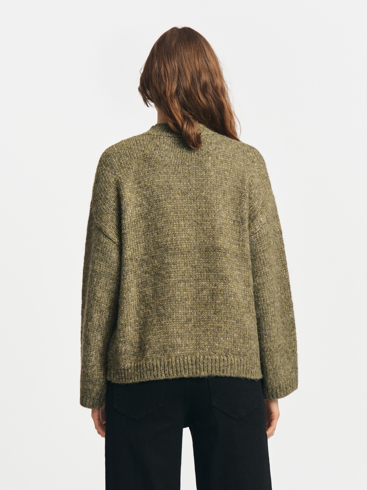 Вязаный свитер с люрексом