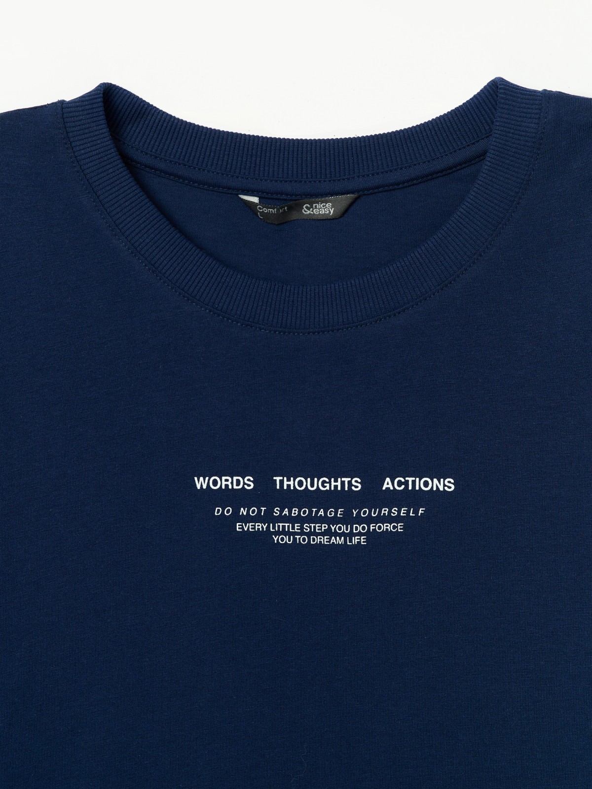 Футболка из хлопка с надписью