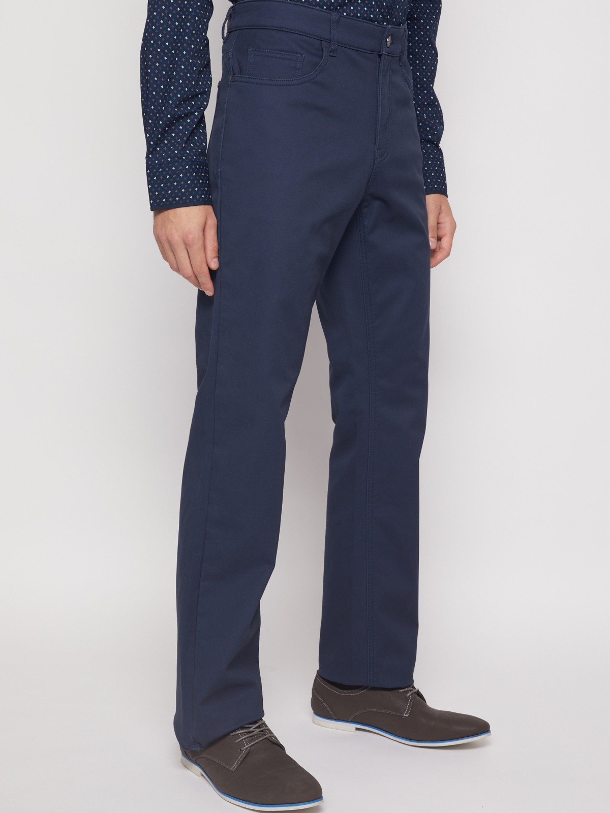 Утеплённые брюки фасона Regular zolla 01143730L033, цвет голубой, размер 30 - фото 4