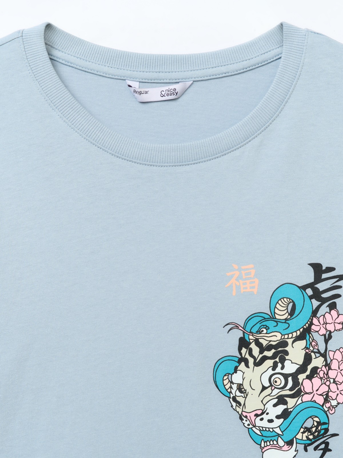 Футболка из хлопка с принтом