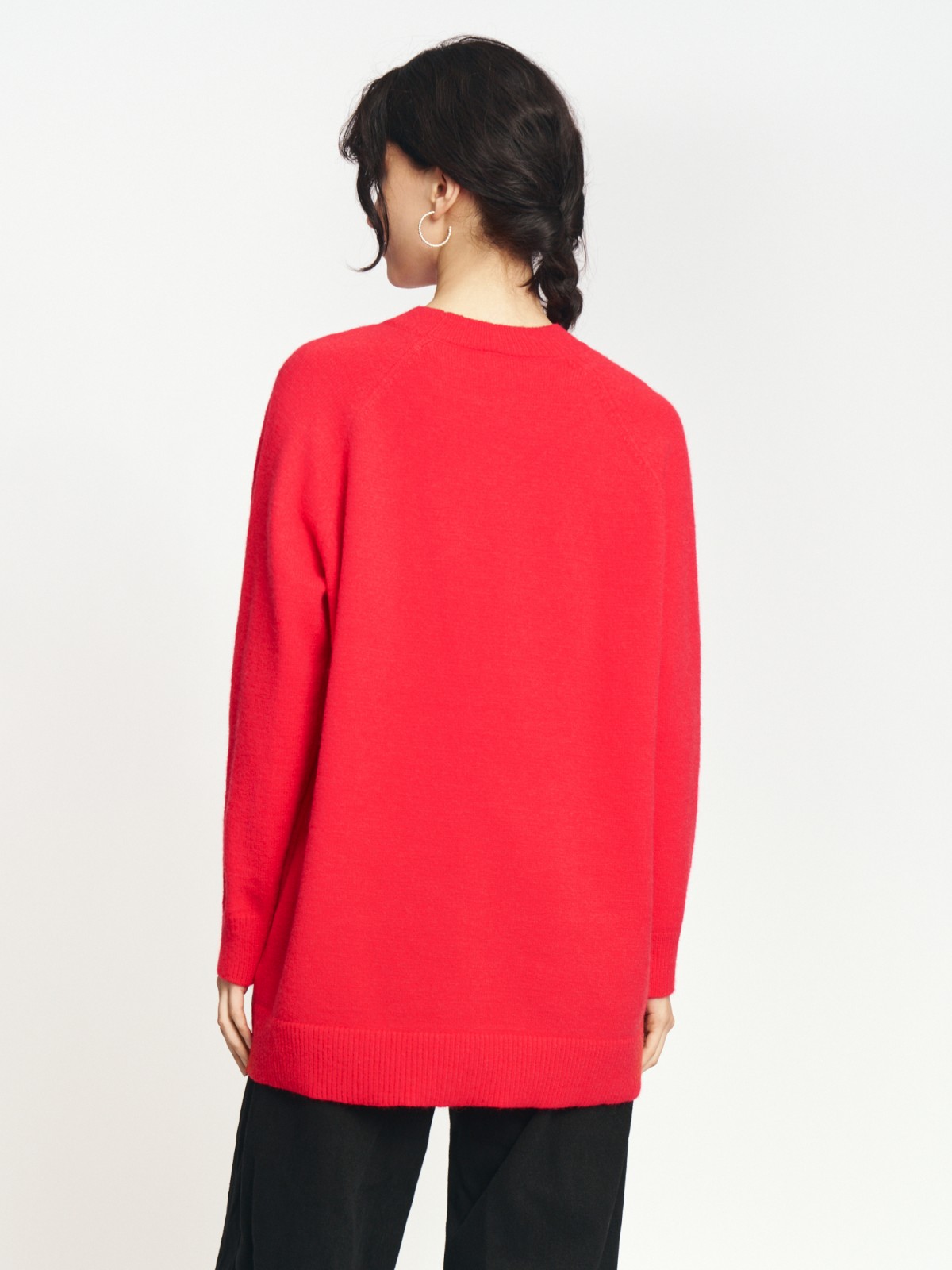 Вязаный джемпер оверсайз силуэта