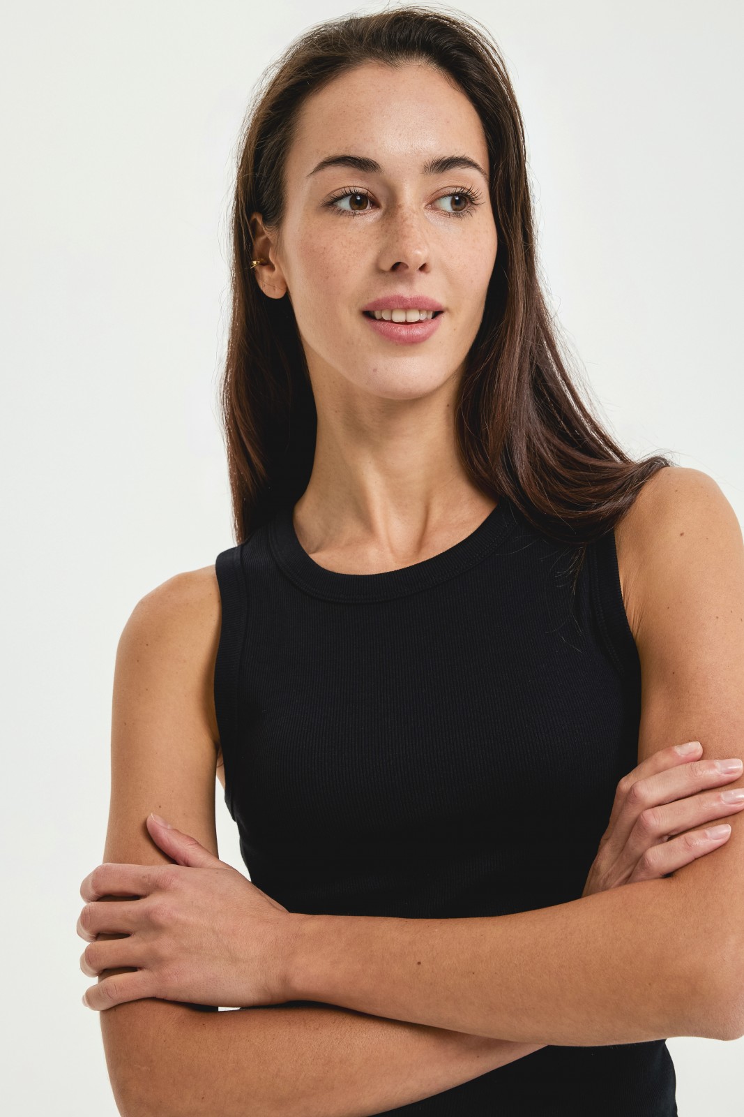 Майка из хлопка без рукавов