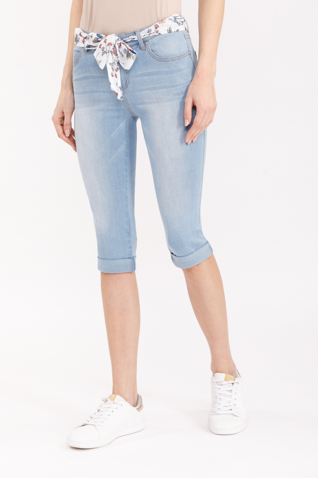 Брюки джинсовые короткие