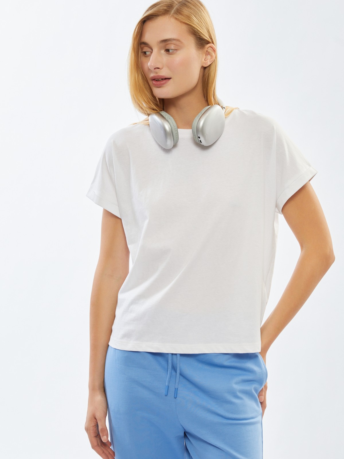 Футболка из хлопка с коротким рукавом