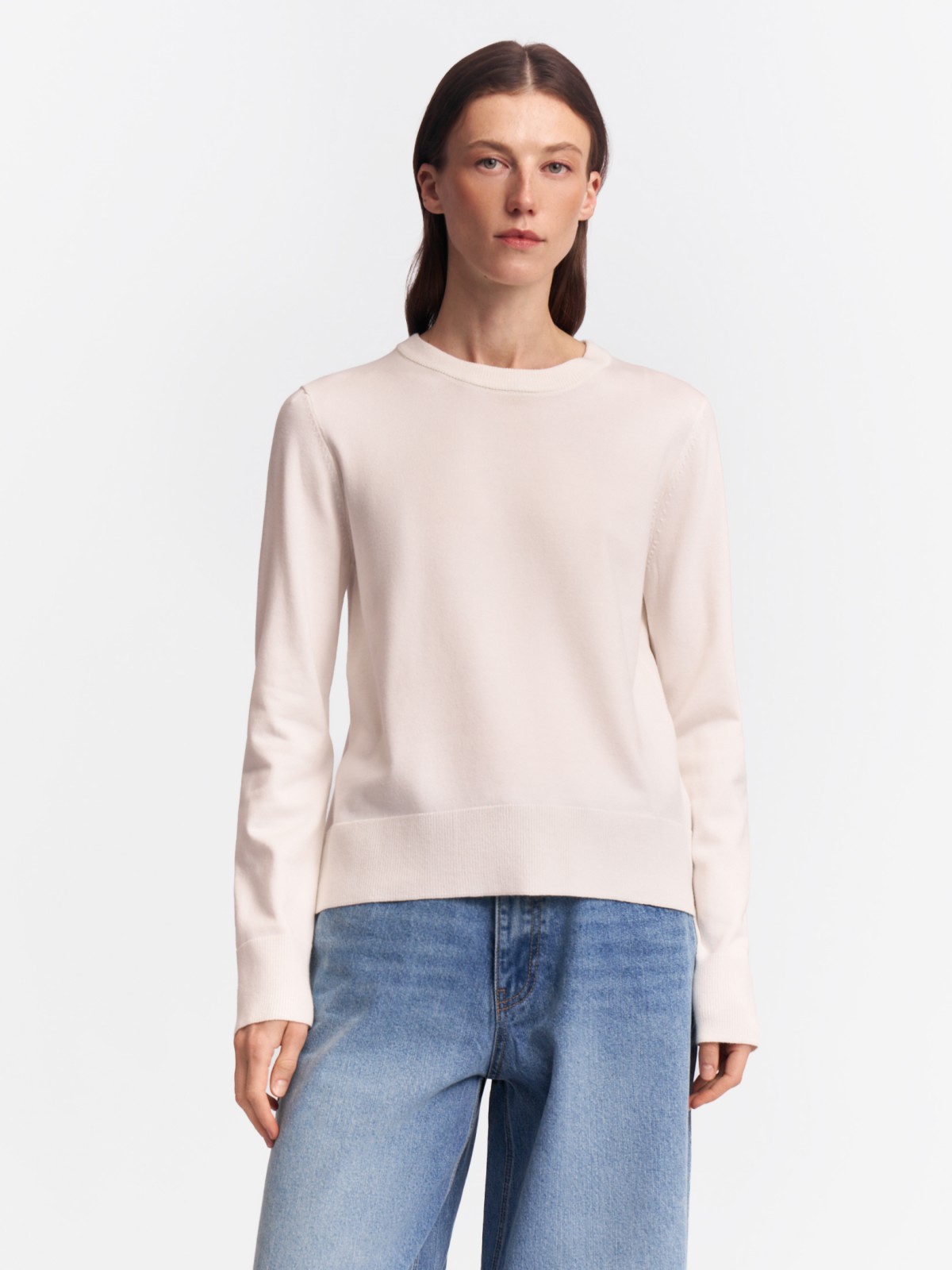 Джемпер из вязаного трикотажа