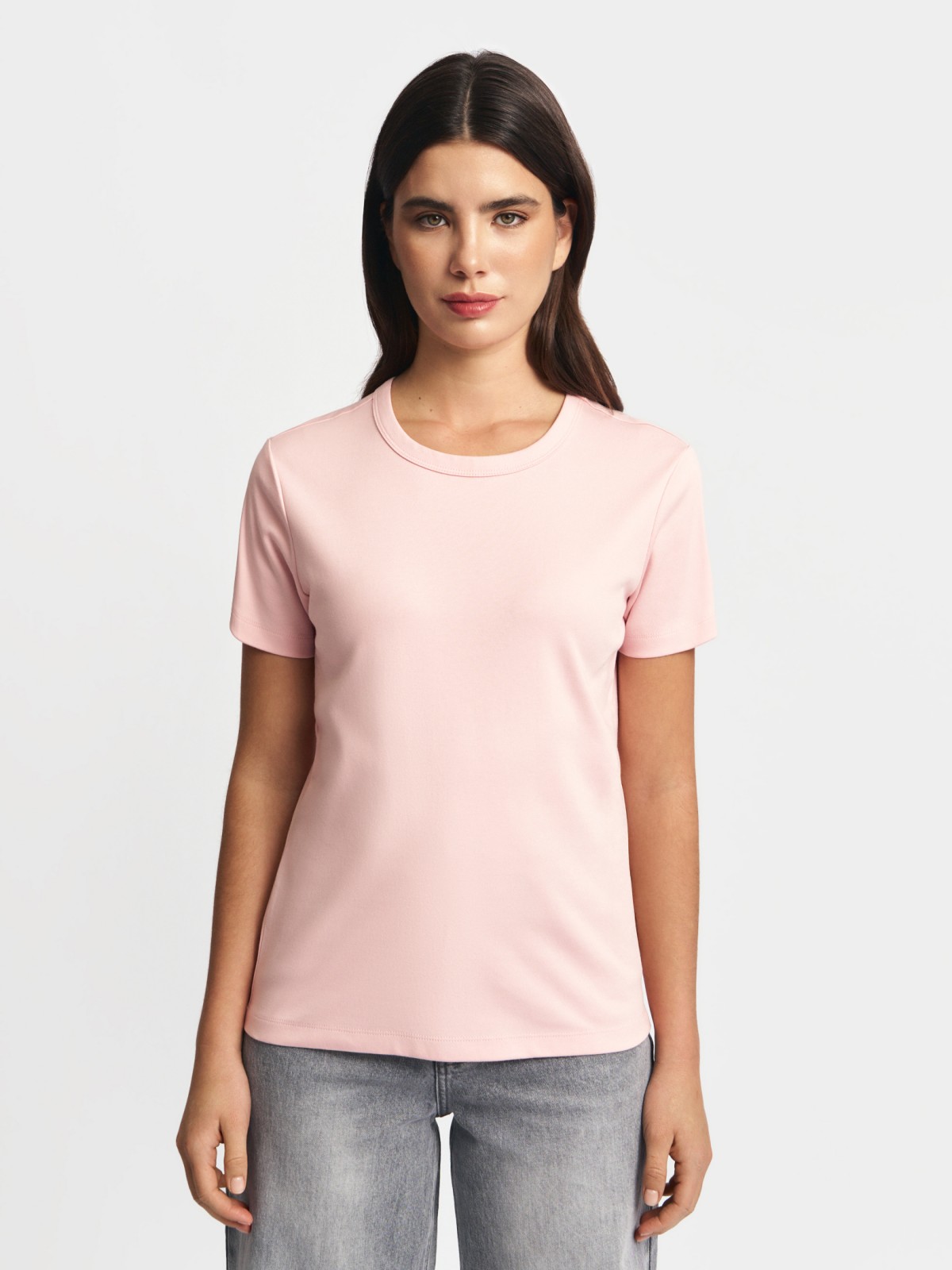 Футболка из хлопка однотонная