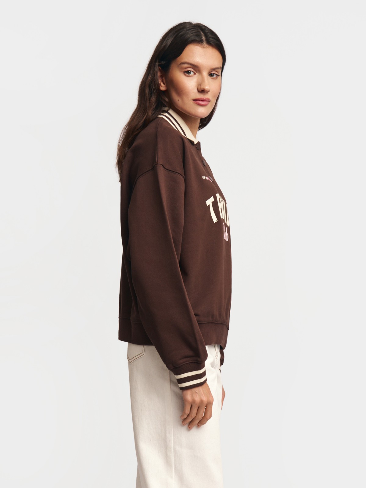 Свитшот поло из хлопка