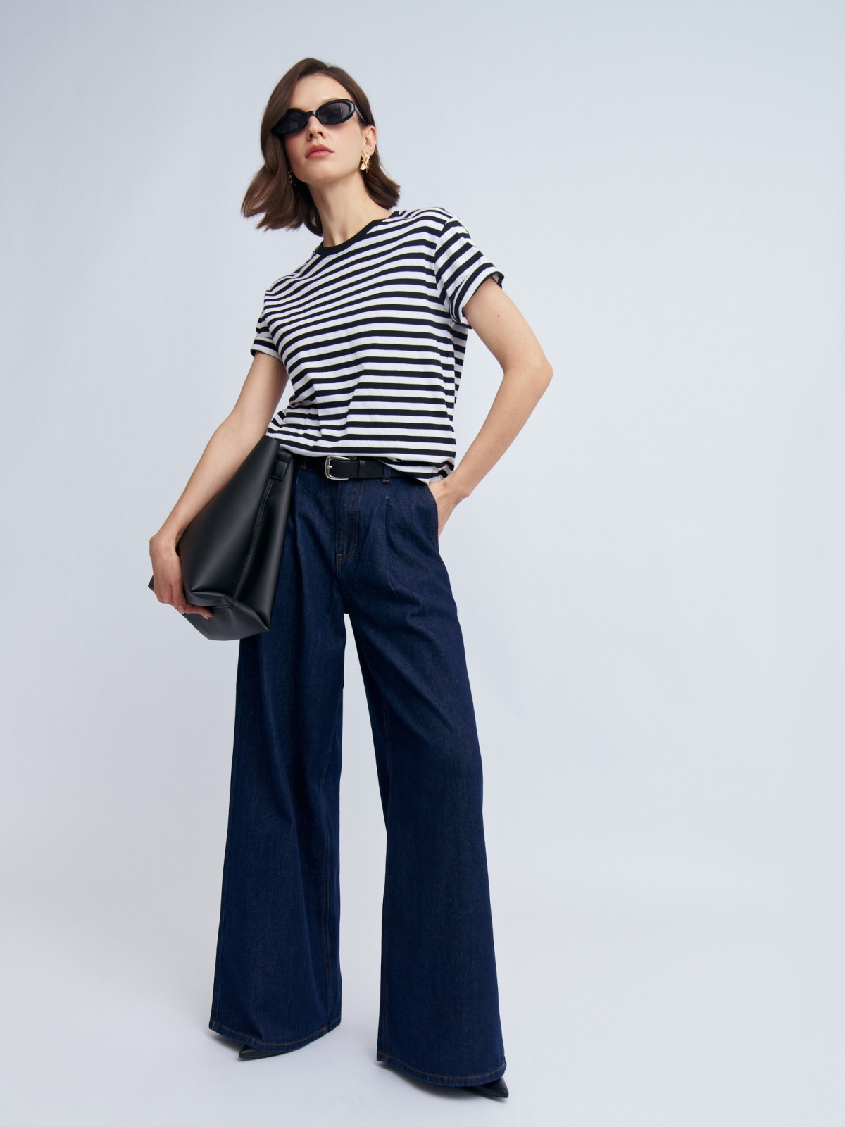 Футболка-тельняшка в полоску из хлопка