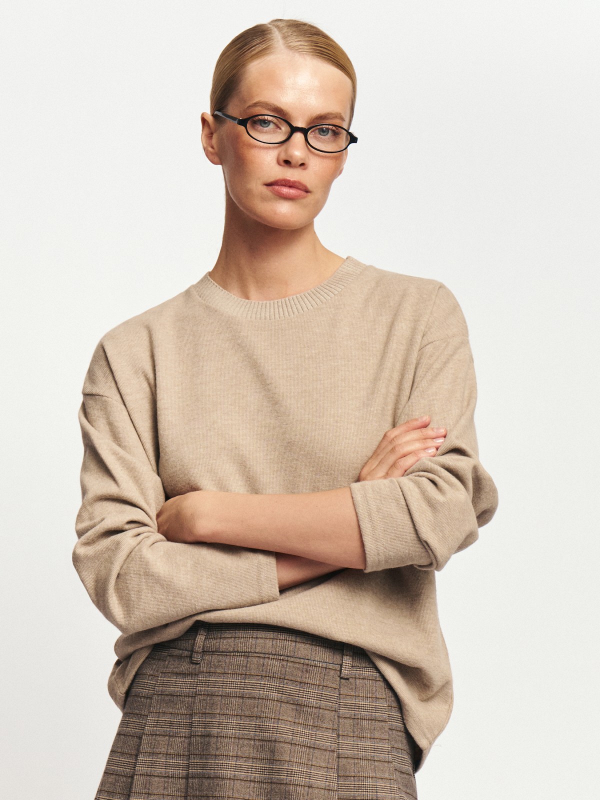 Джемпер из вязаного трикотажа