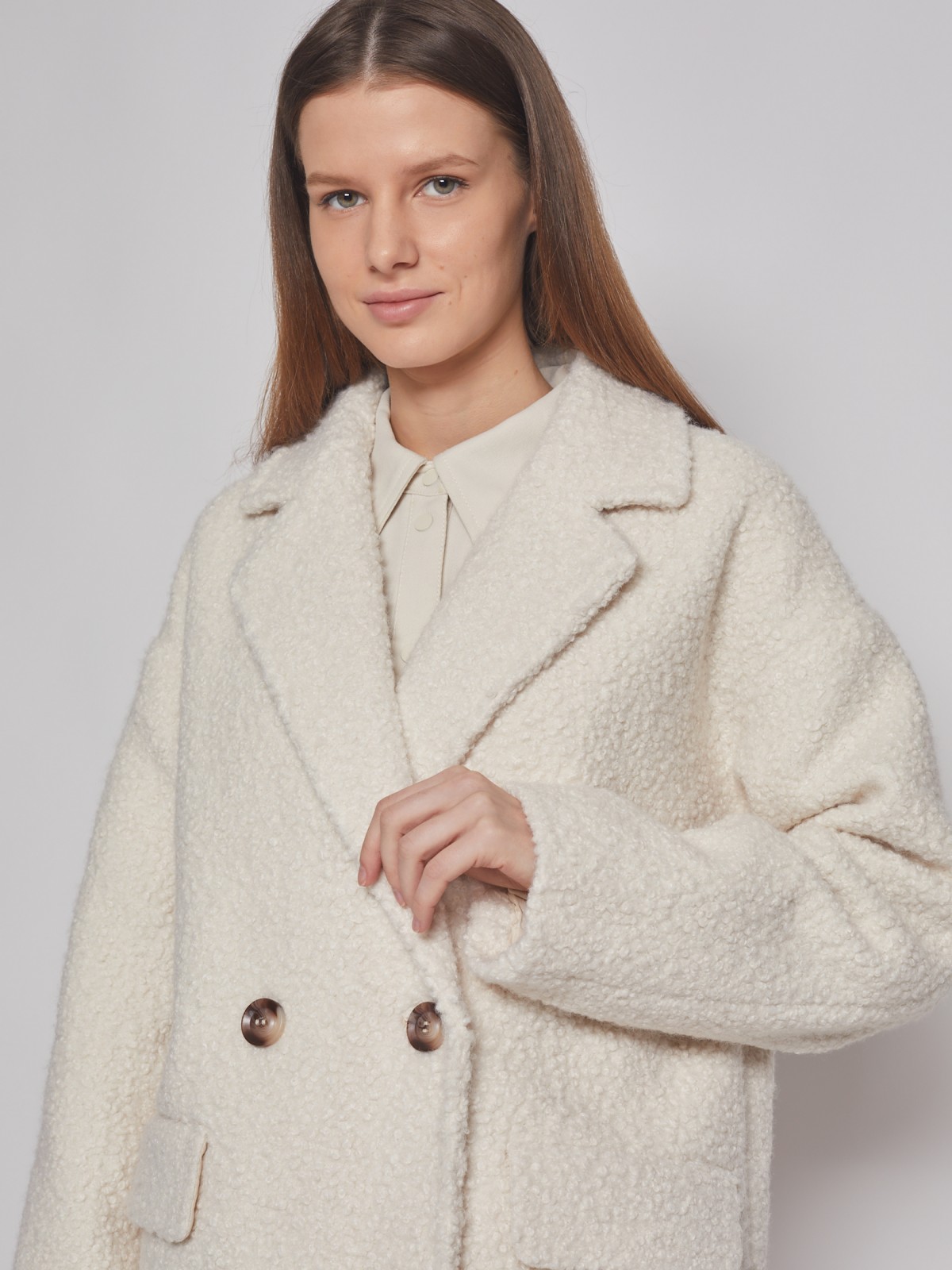 Плюшевое пальто-тедди