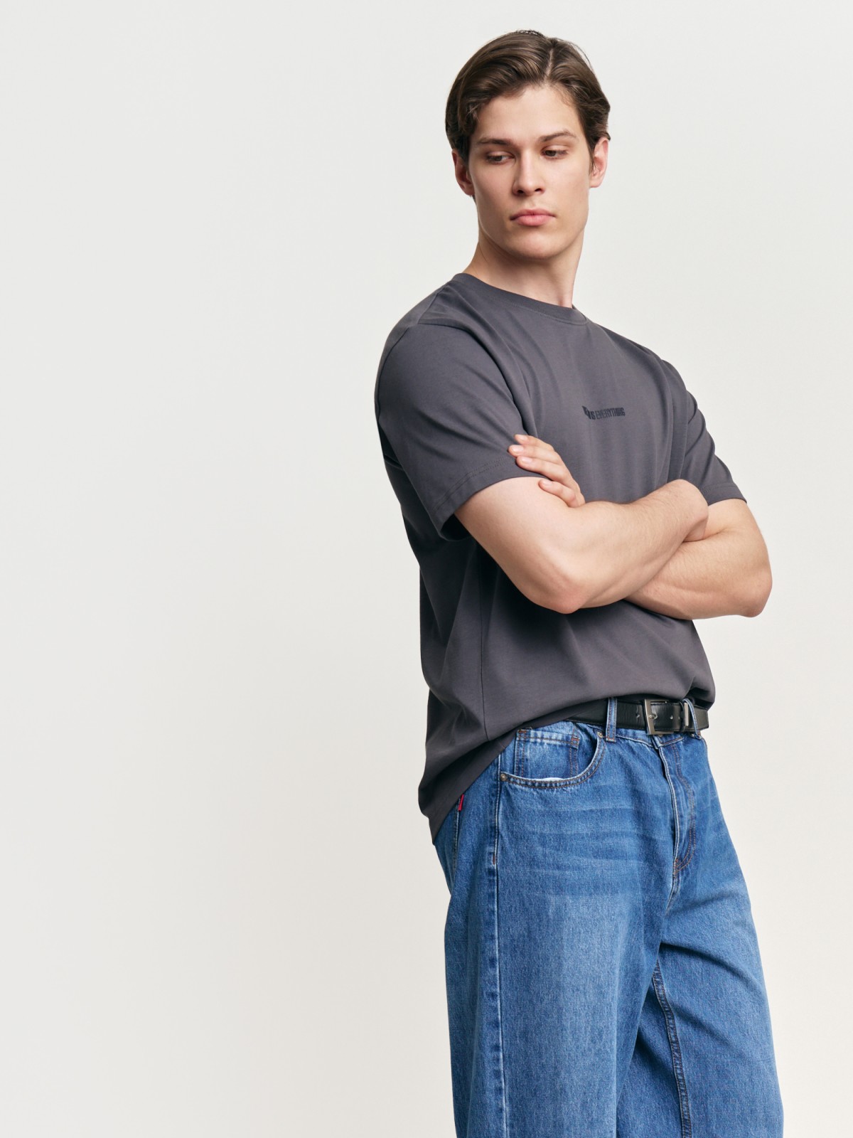 Футболка из хлопка с надписью